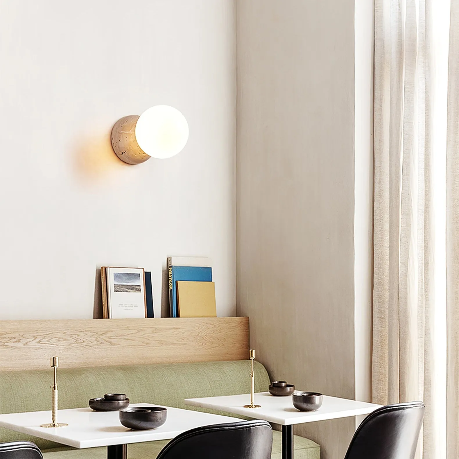 Celestial Travertine Wall Sconce - Vakkerlight