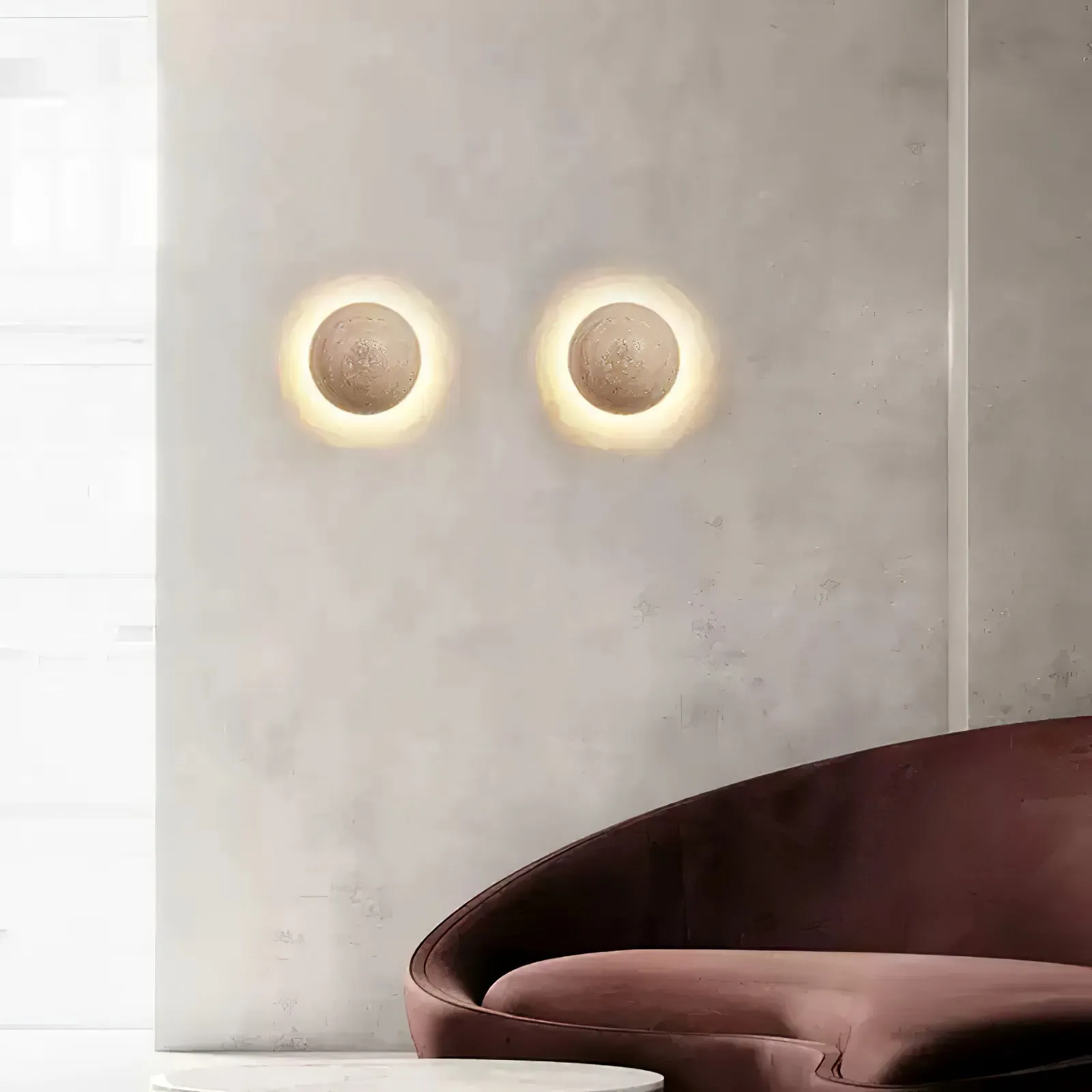 Luna Travertine Wall Light - Vakkerlight