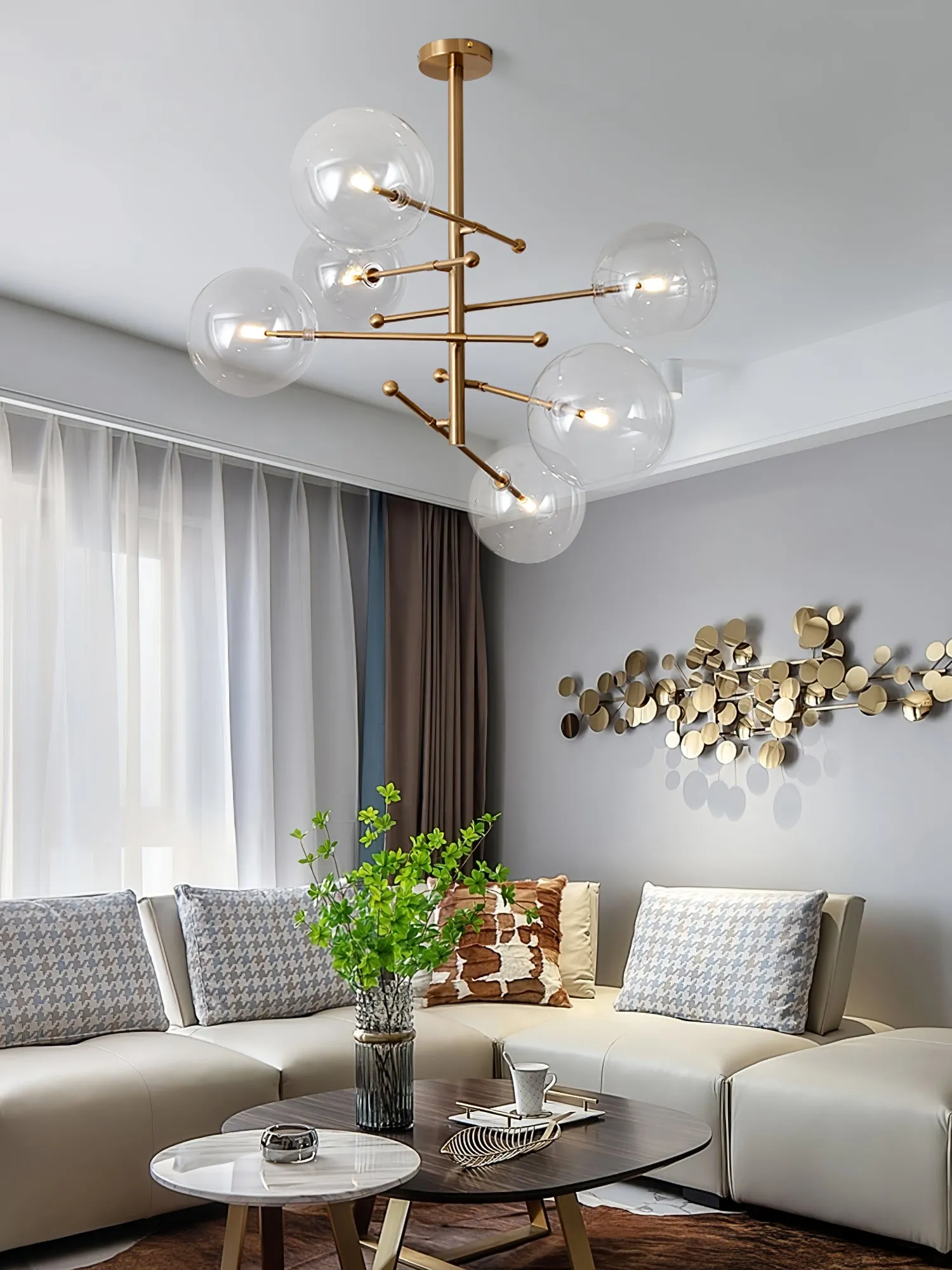 Glass Globe Mobile Chandelier - Vakkerlight