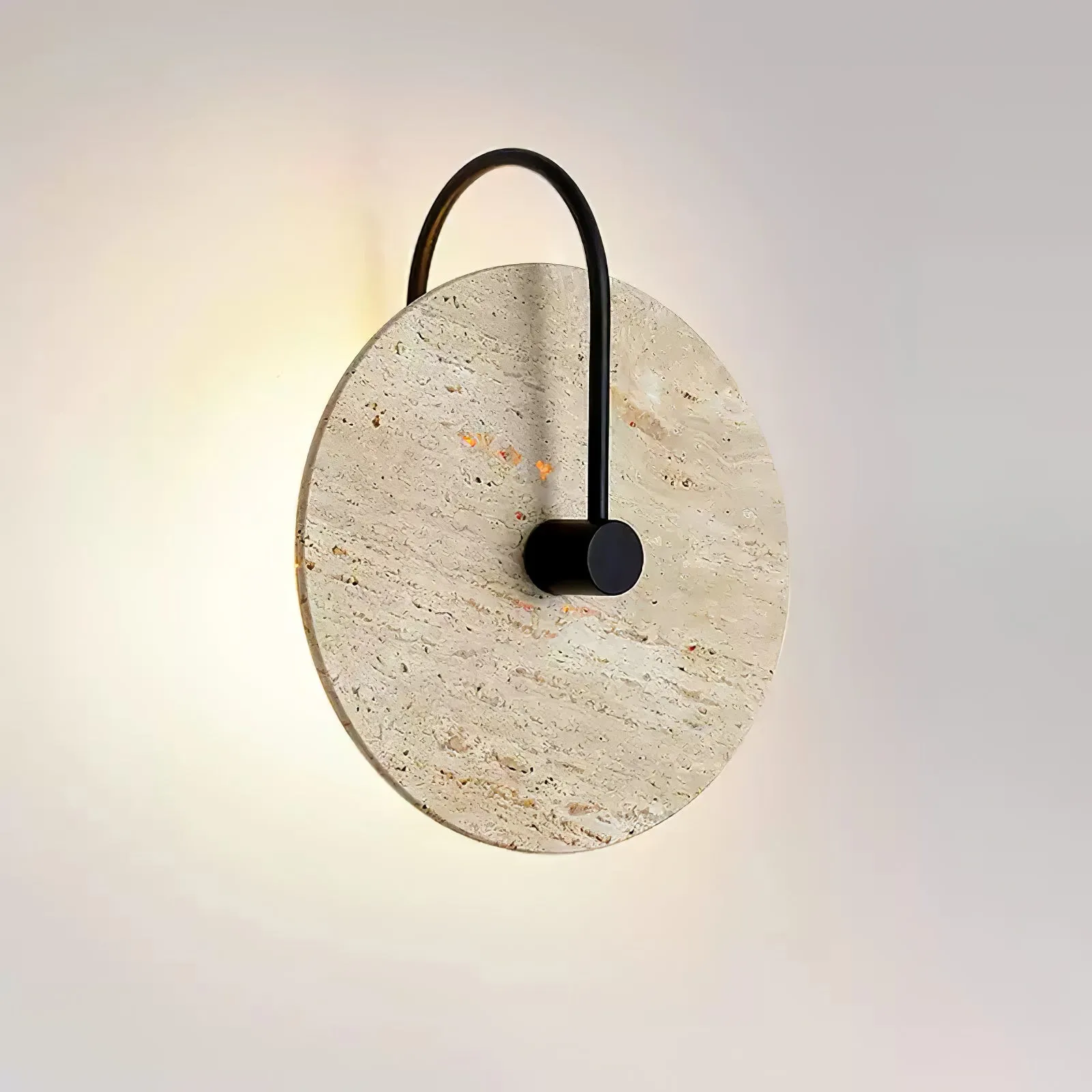 Round Travertine Wall Lamp - Vakkerlight