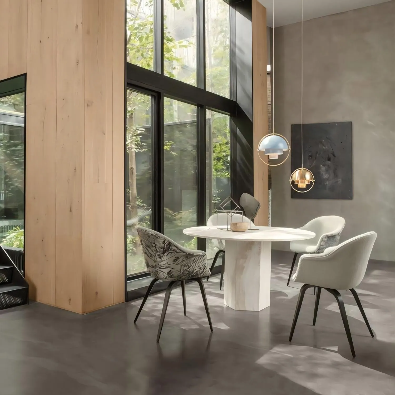 Danish Rotatable Metal Pendant Light S7