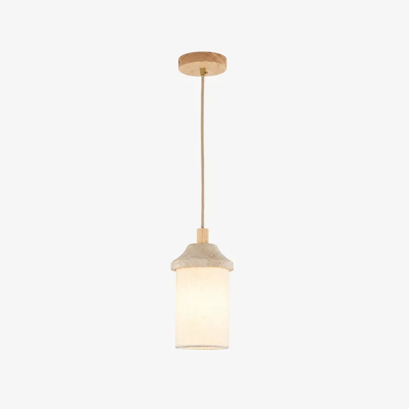 Log travertine pendant