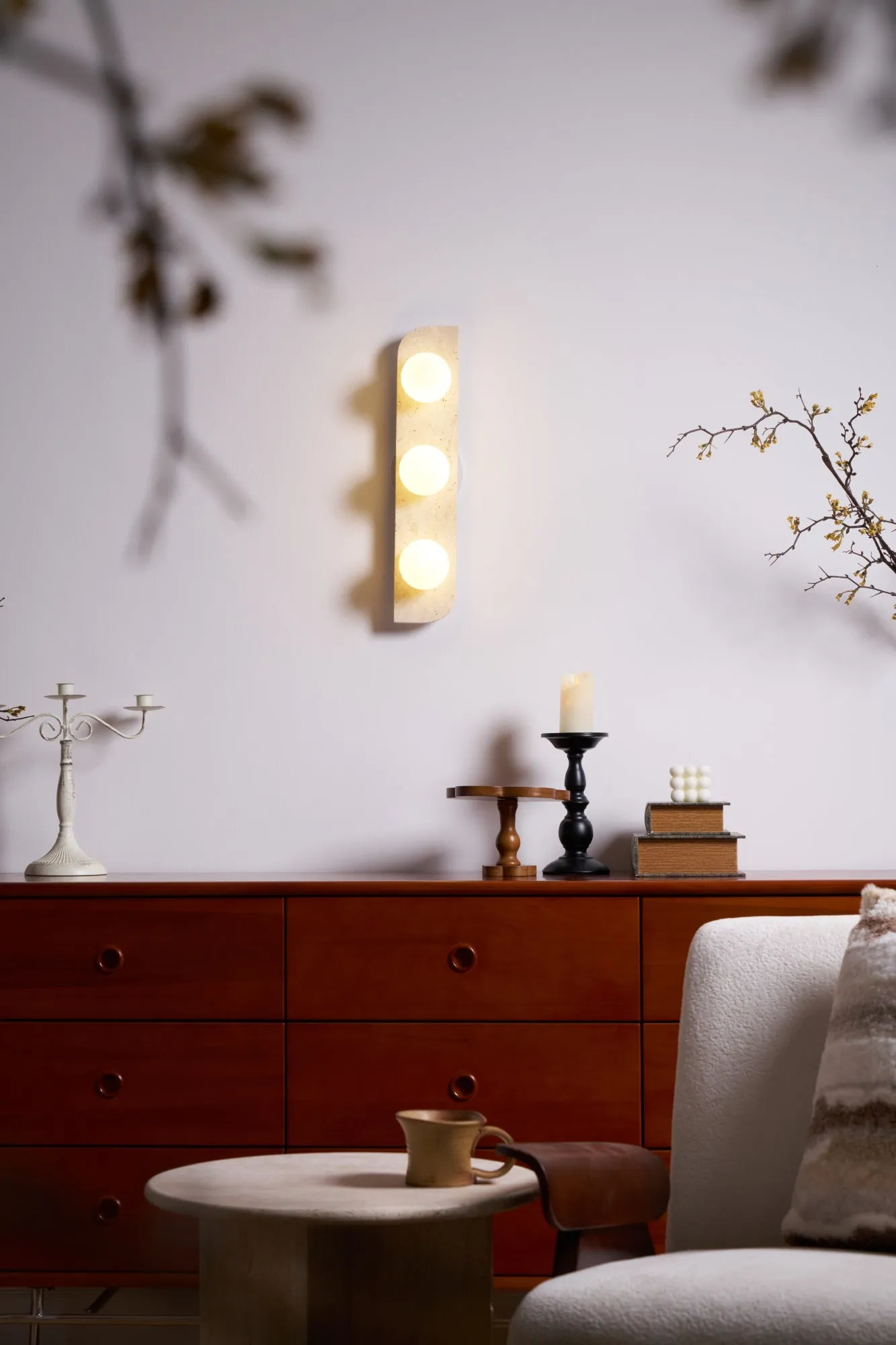 Elysian Travertine Wall Light - Vakkerlight