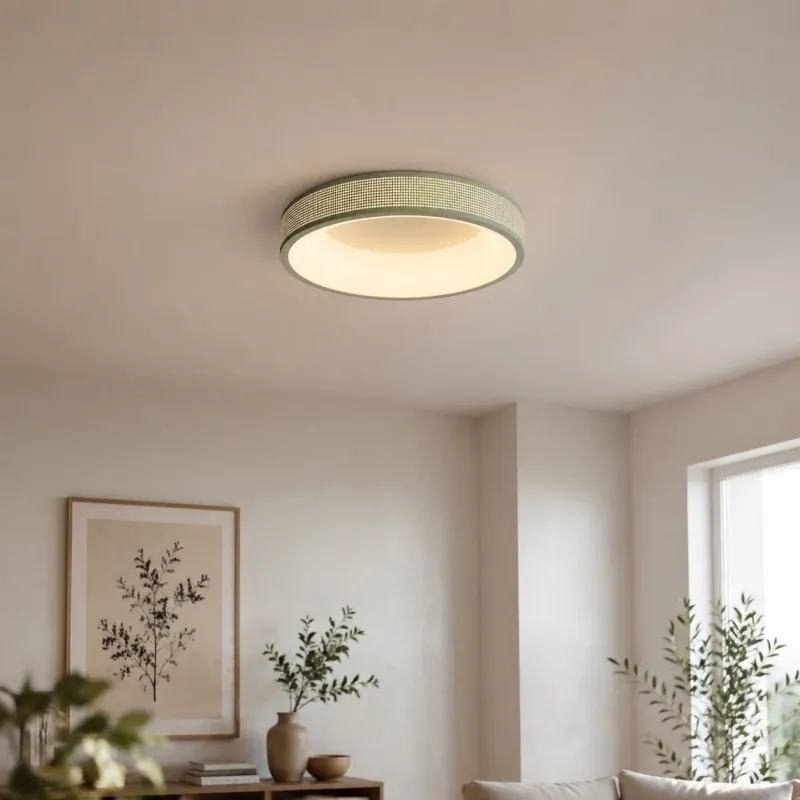 woven halo ceiling light 2