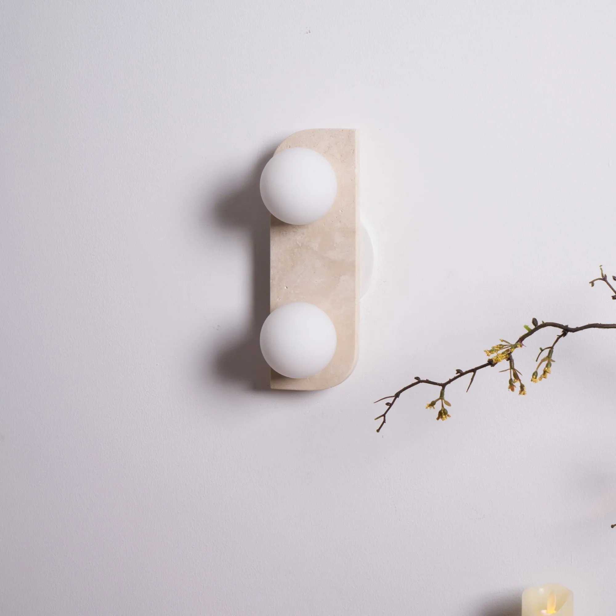 Elysian Travertine Wall Light - Vakkerlight