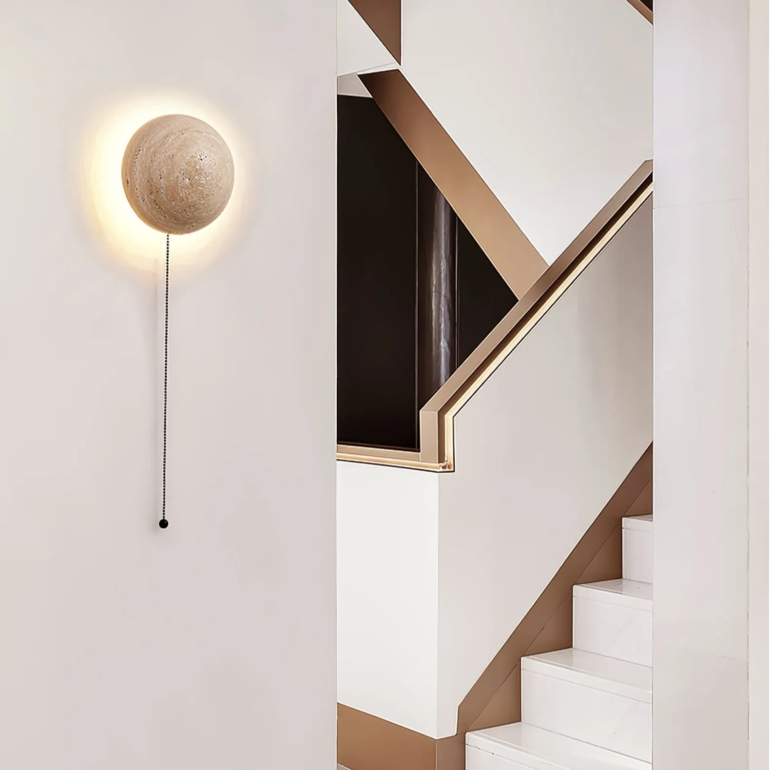 Luna Travertine Wall Light - Vakkerlight