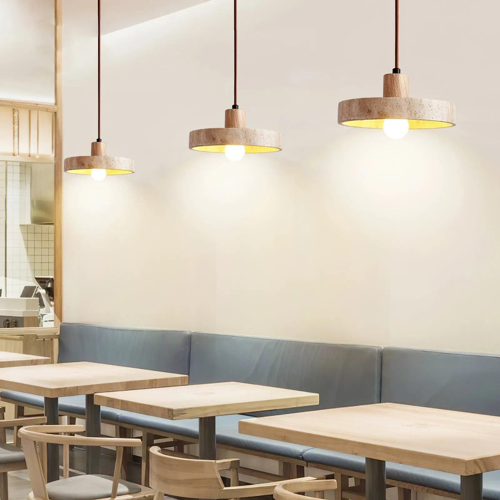 Piedra Travertine Pendant Light - Vakkerlight