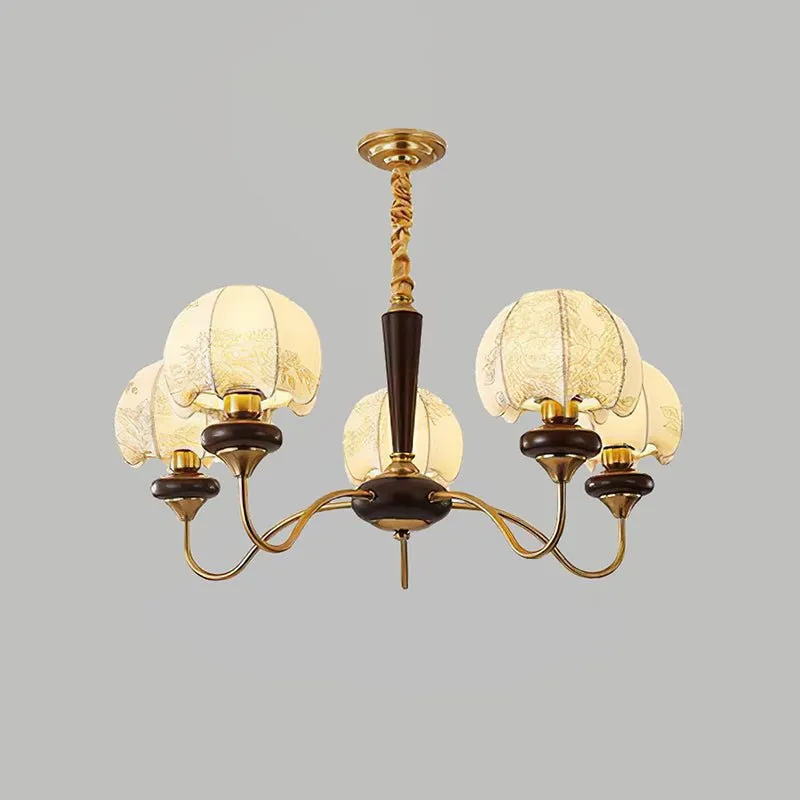Mushroom Fabric Chandelier - Vakkerlight