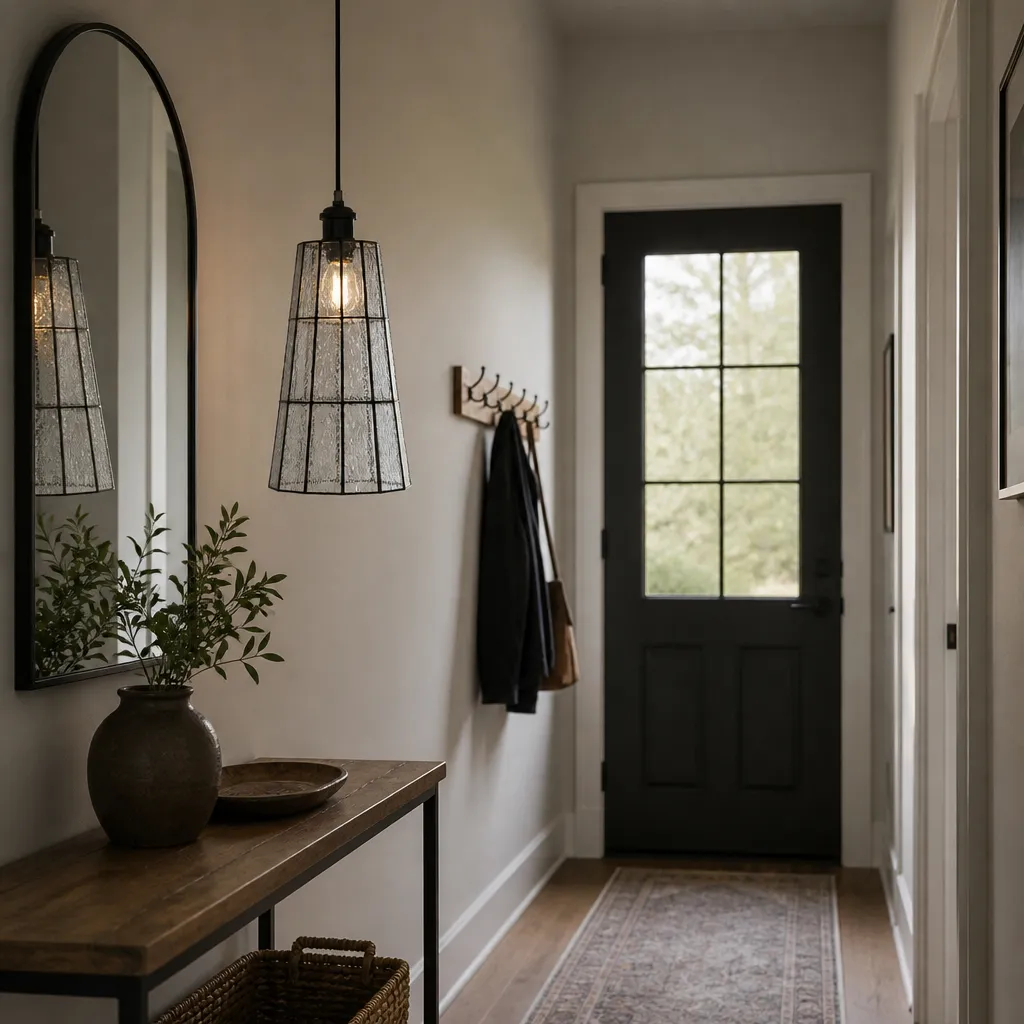 Artisan Stained Glass Tapered Pendant Light