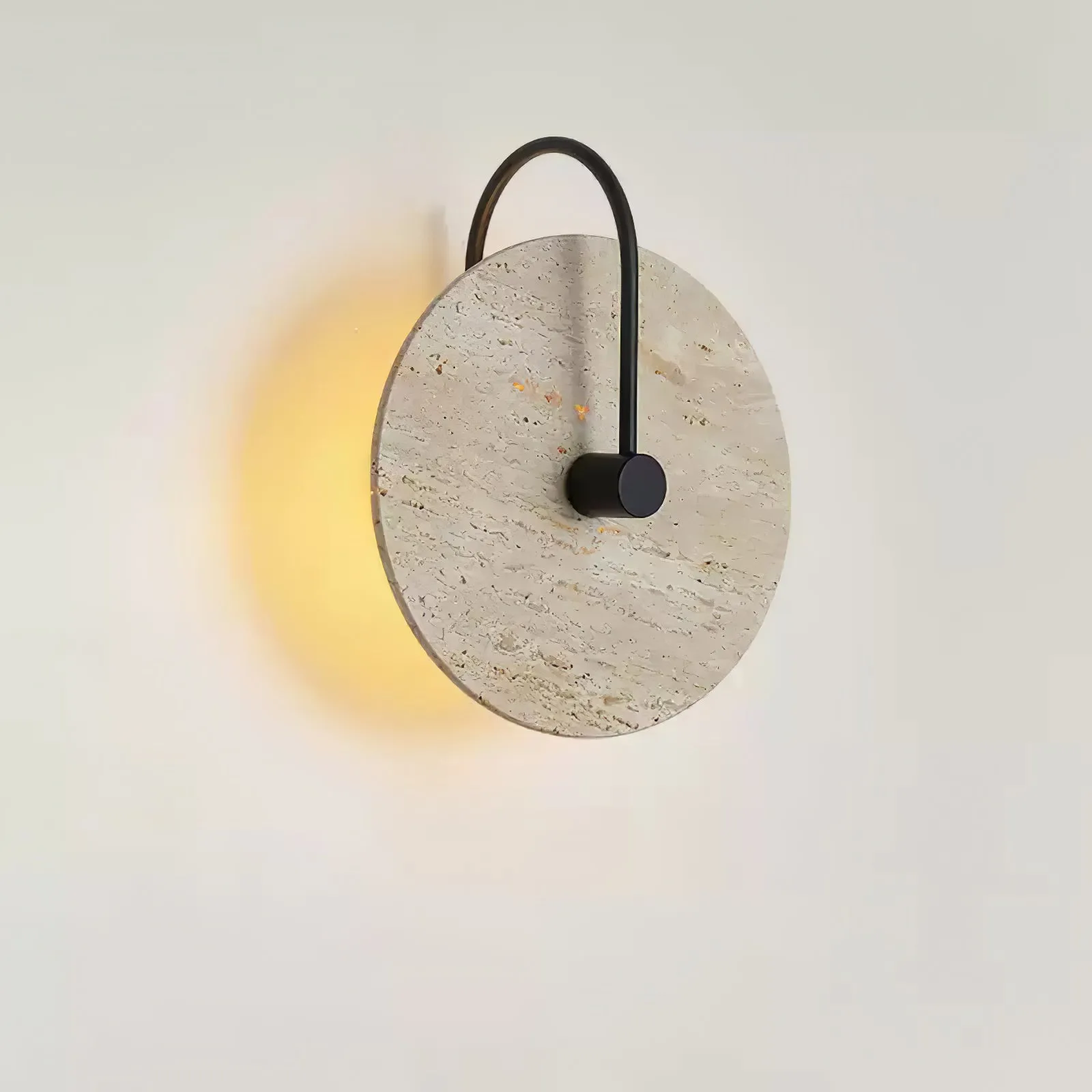 Round Travertine Wall Lamp - Vakkerlight