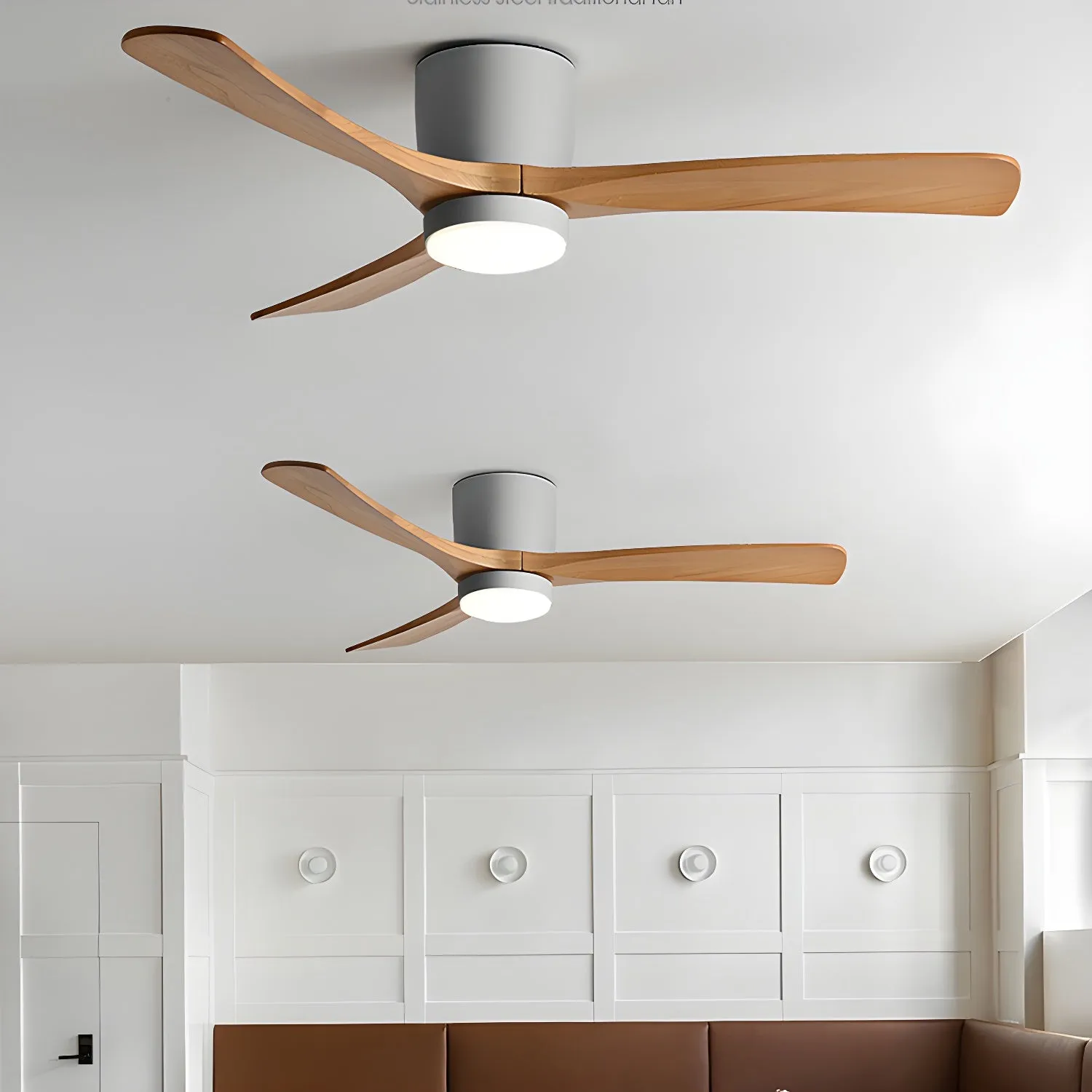 Nordic Wooden 42"/48" Ceiling Fan Light - Vakkerlight