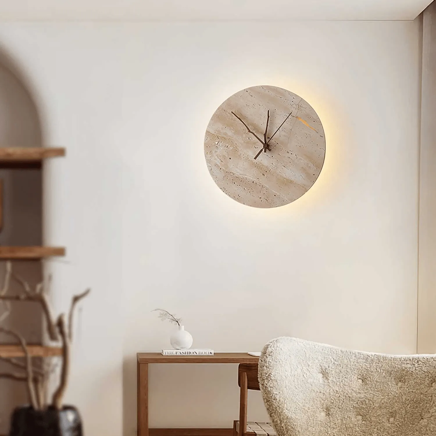 Clock Travertine Wall Lamp - Vakkerlight