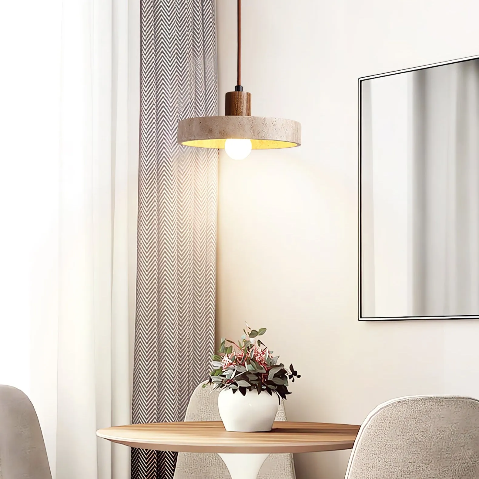 Piedra Travertine Pendant Light - Vakkerlight