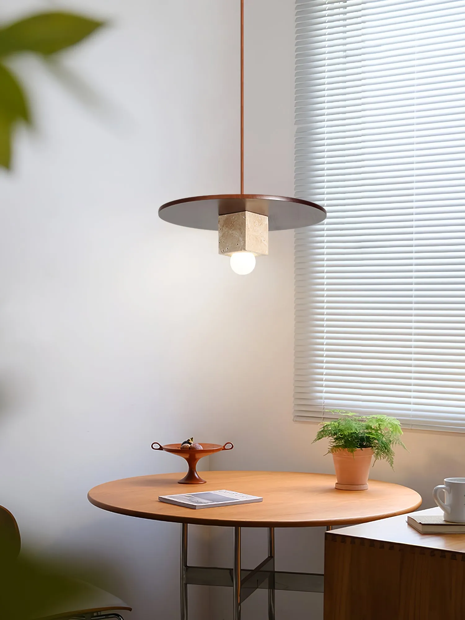 Tondo Stone Disc Pendant Light - Vakkerlight