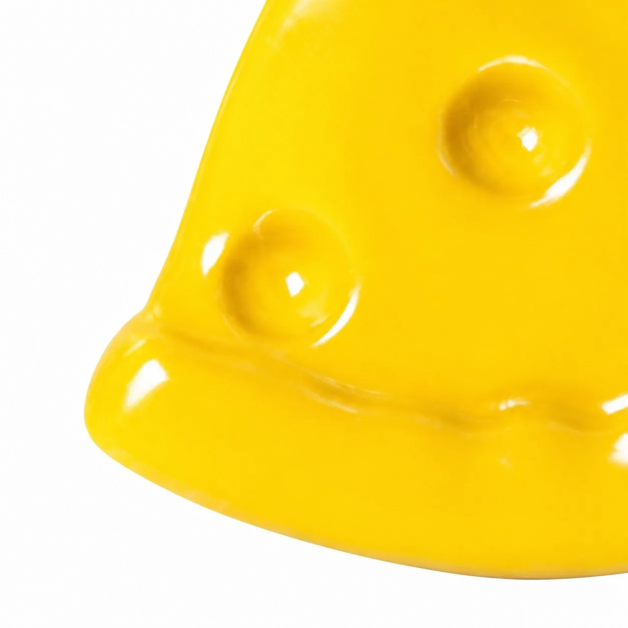 Cheese slice cabinet knob side detail