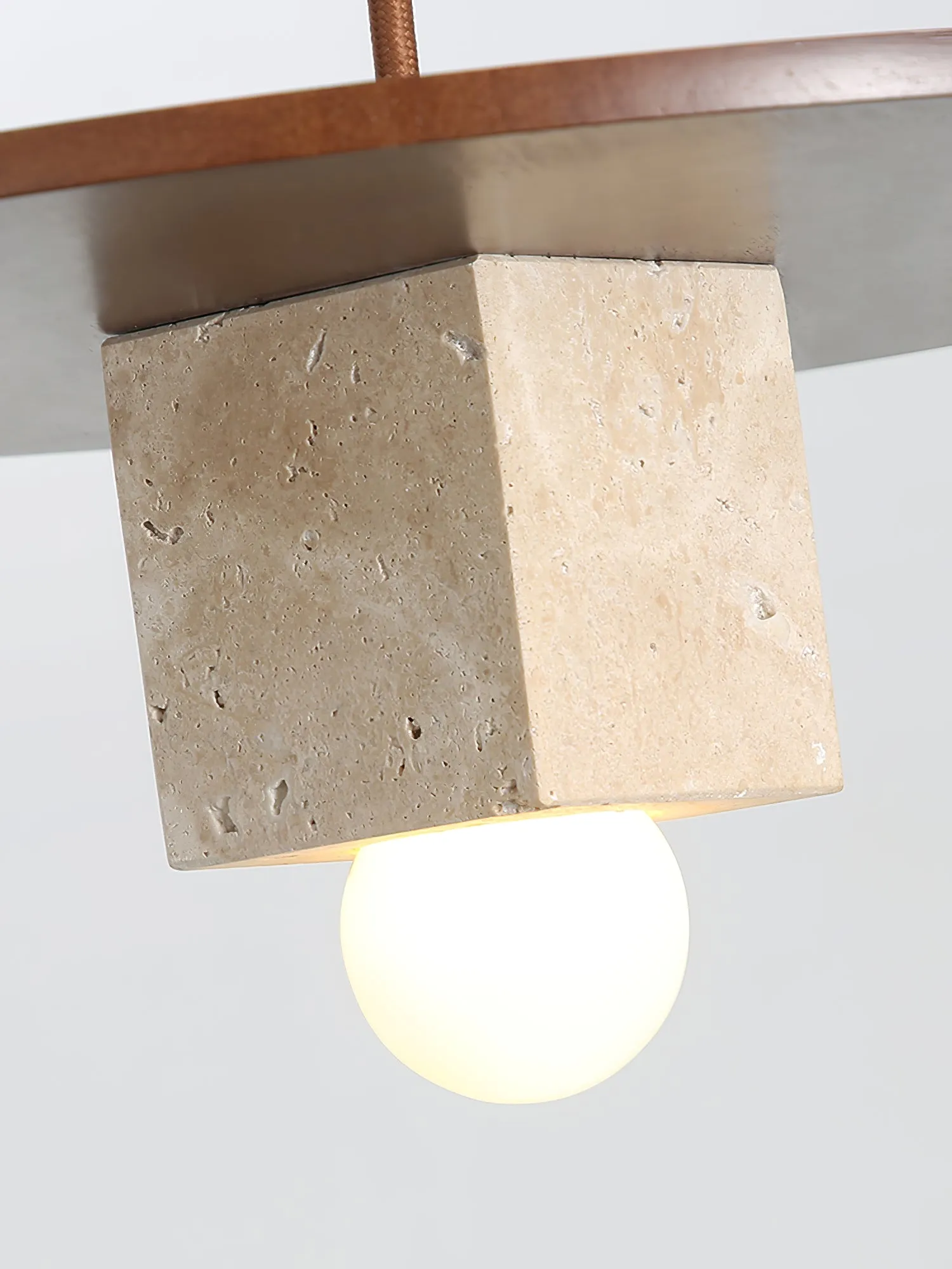 Tondo Stone Disc Pendant Light - Vakkerlight