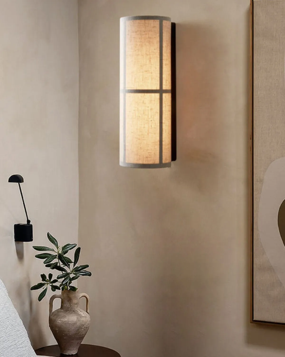 Cylinder Fabric Wall Lamp - Vakkerlight