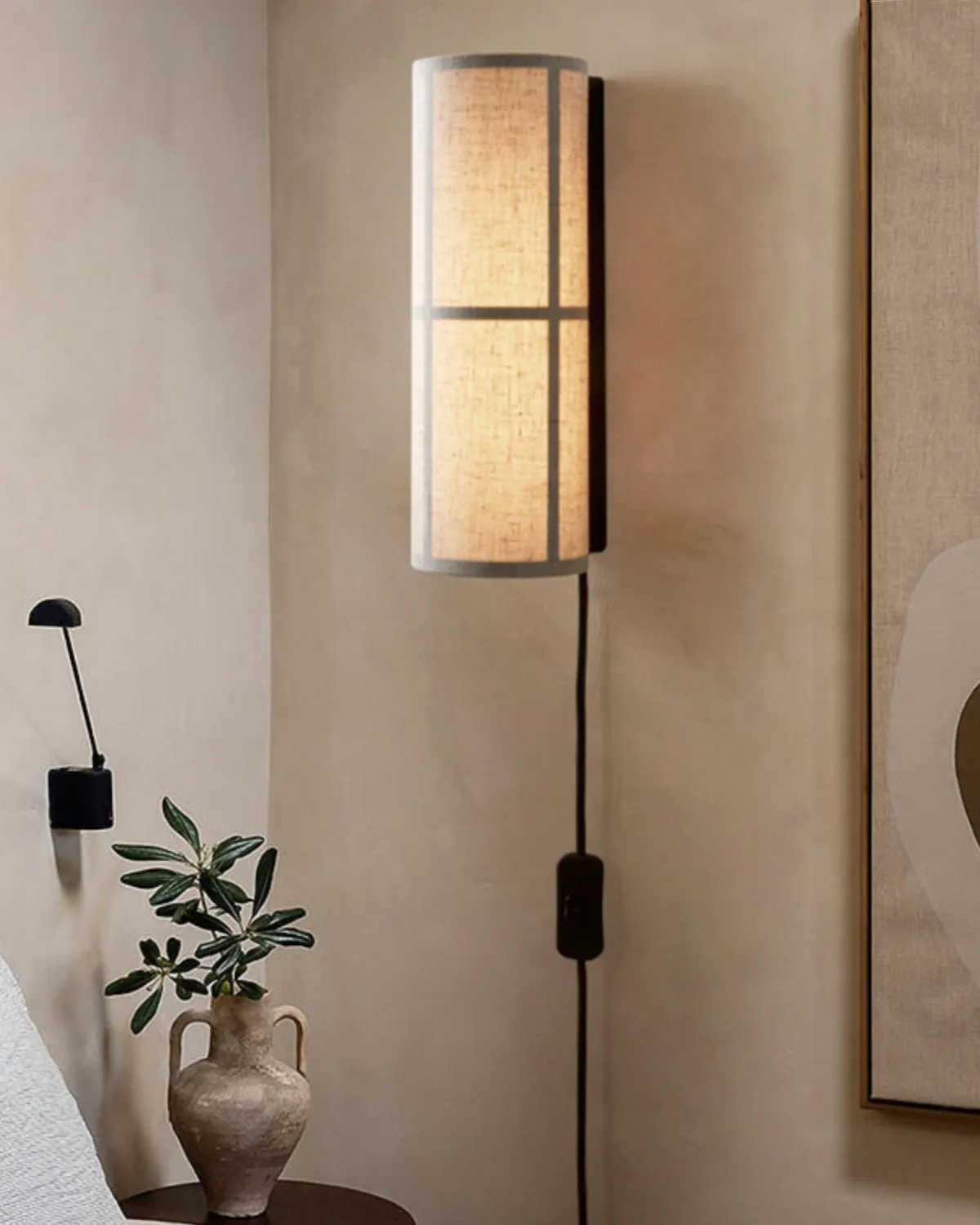 Cylinder Fabric Wall Lamp - Vakkerlight