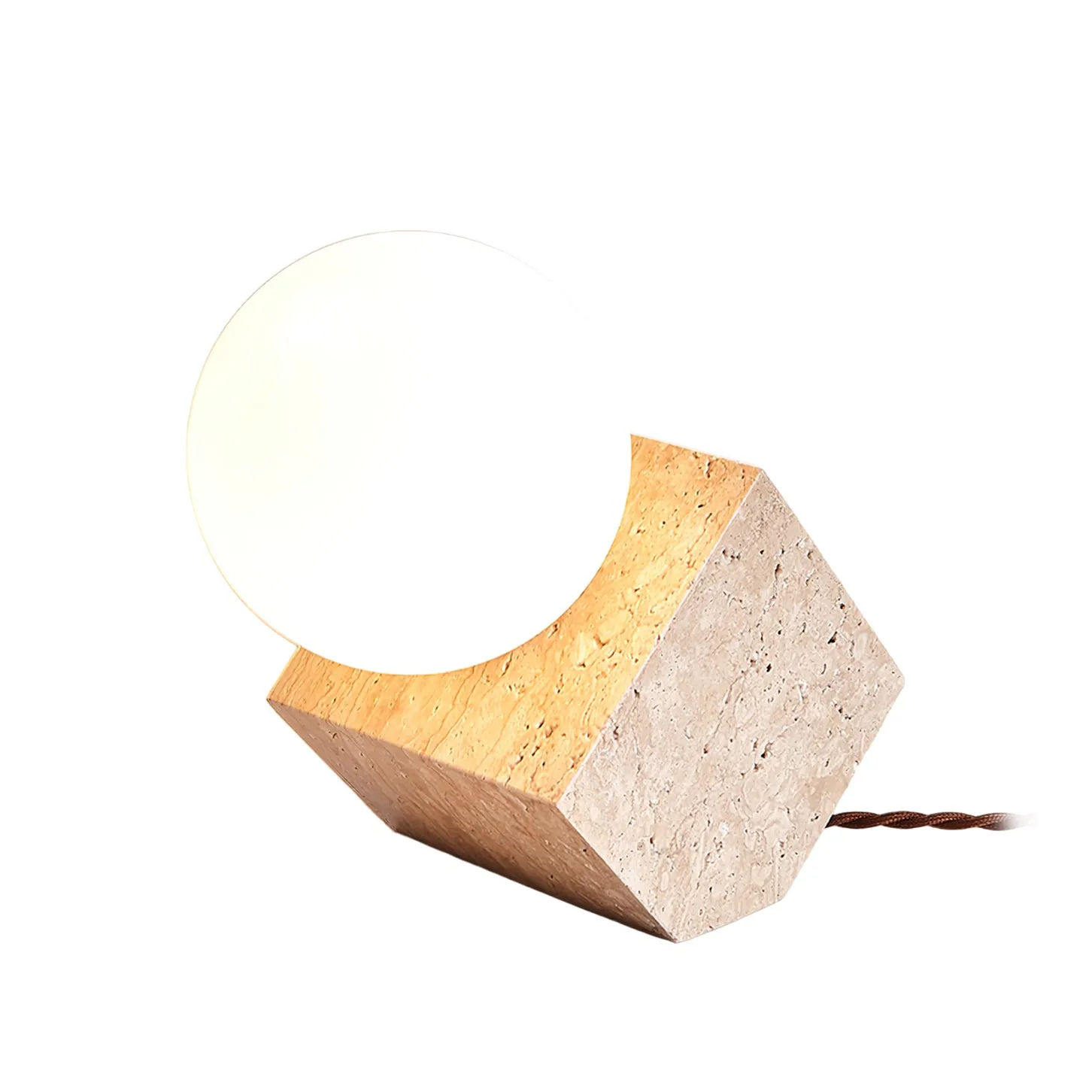 Cube Stone Table Lamp - Vakkerlight