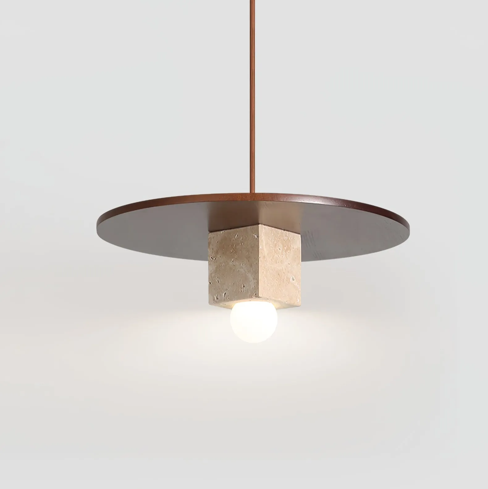 Tondo Stone Disc Pendant Light - Vakkerlight