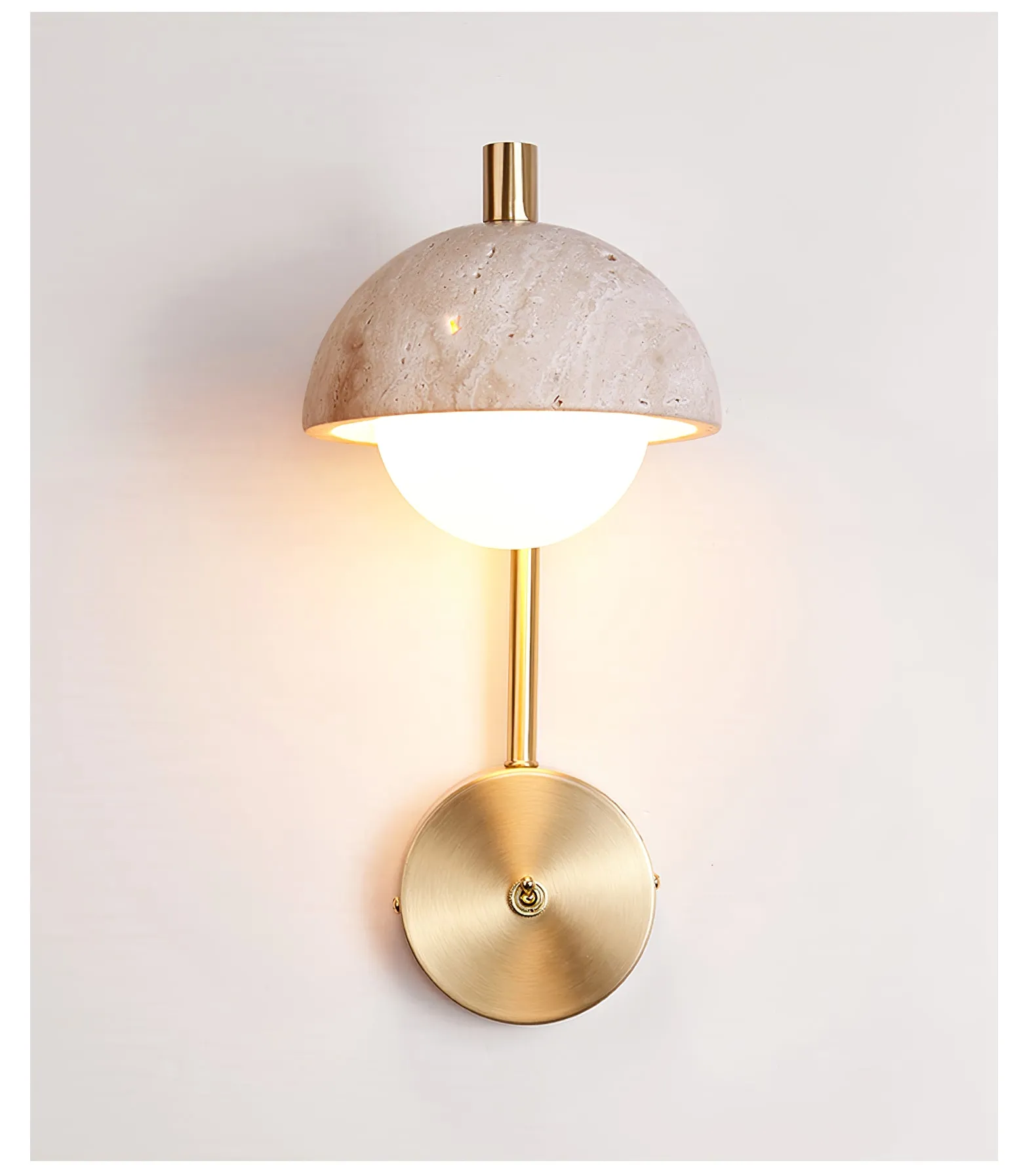 Vellum Travertine Wall Lamp - Vakkerlight