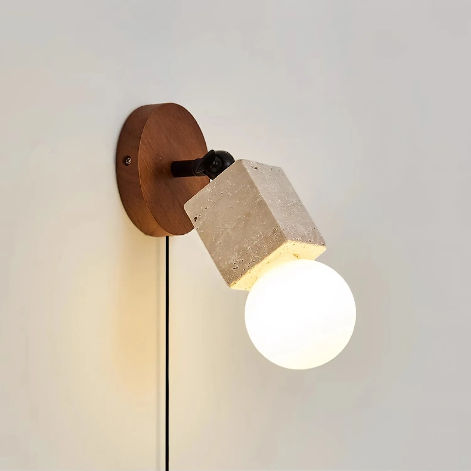 Versa Stone Adjustable Plug - in Wall Light - Vakkerlight