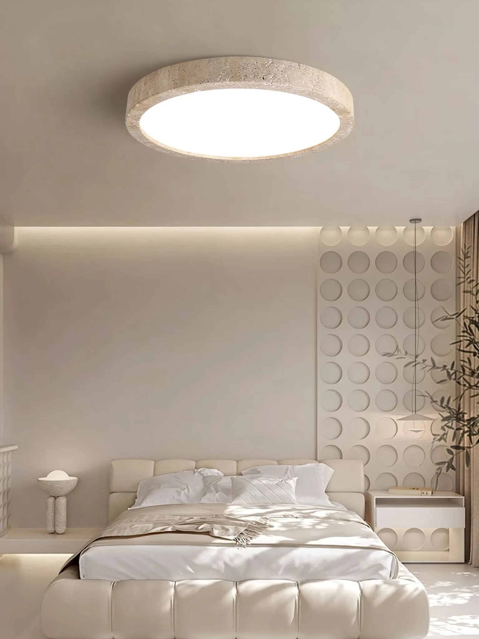 Horizon Travertine Ceiling Light - Vakkerlight