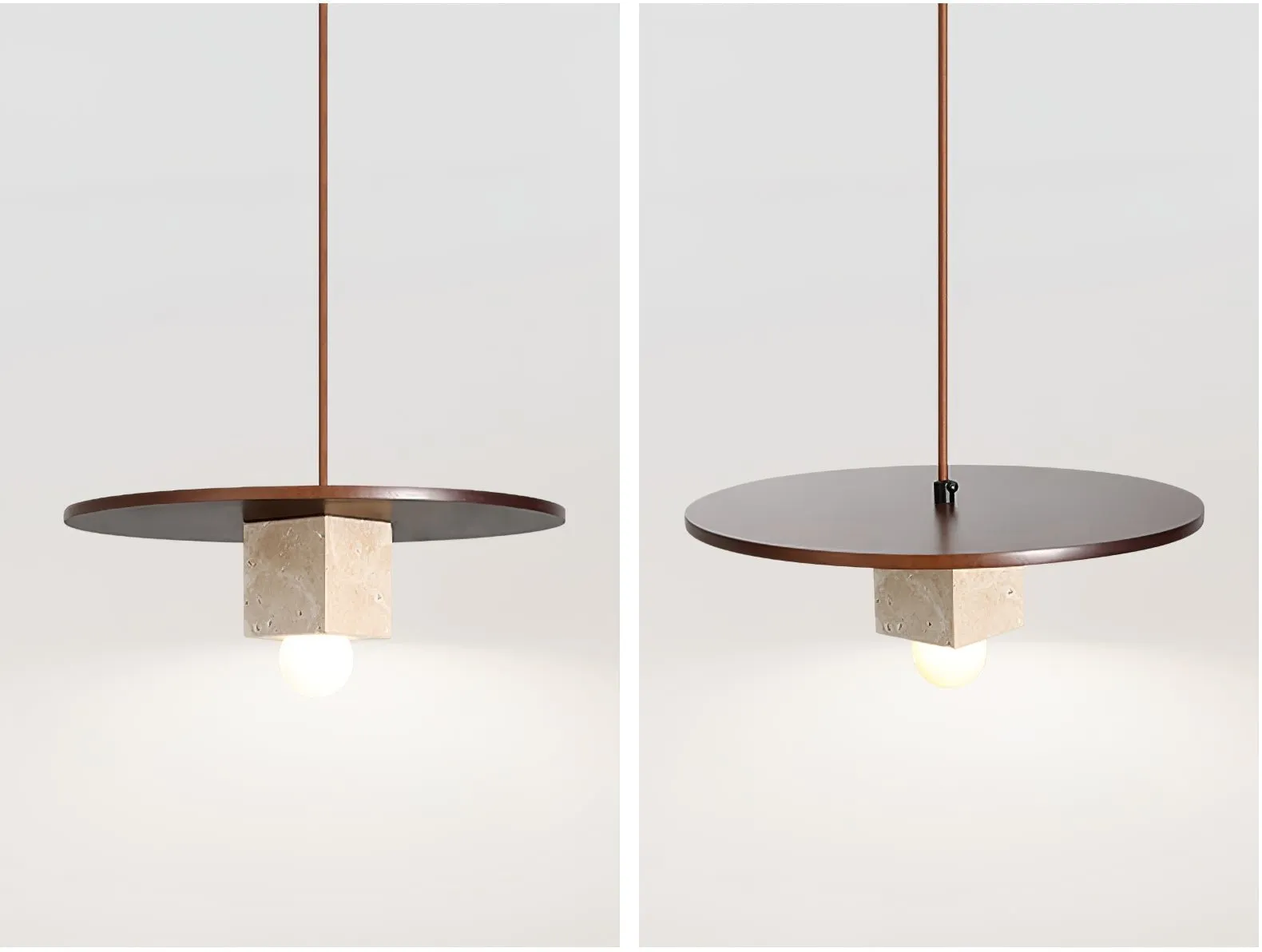 Tondo Stone Disc Pendant Light - Vakkerlight