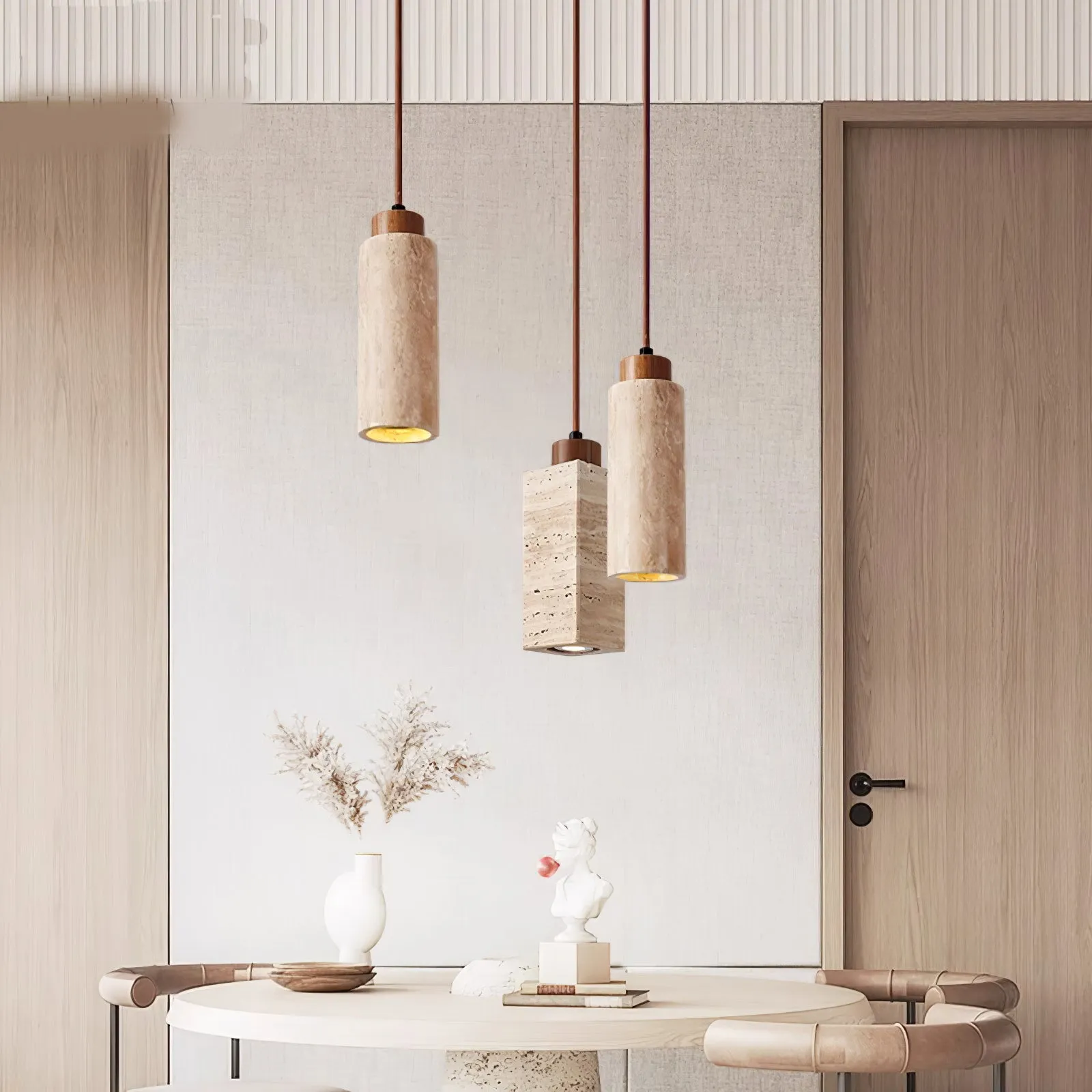 Solvara Travertine Pendant Lamp - Vakkerlight
