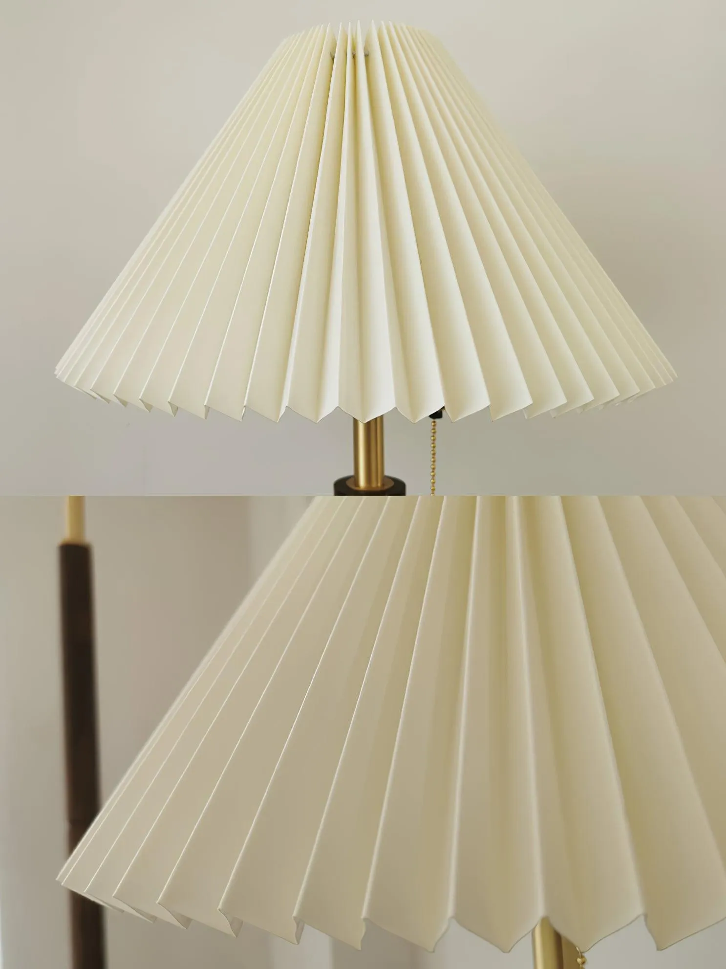 Cone Pleated Fabric Table Lamp - Vakkerlight