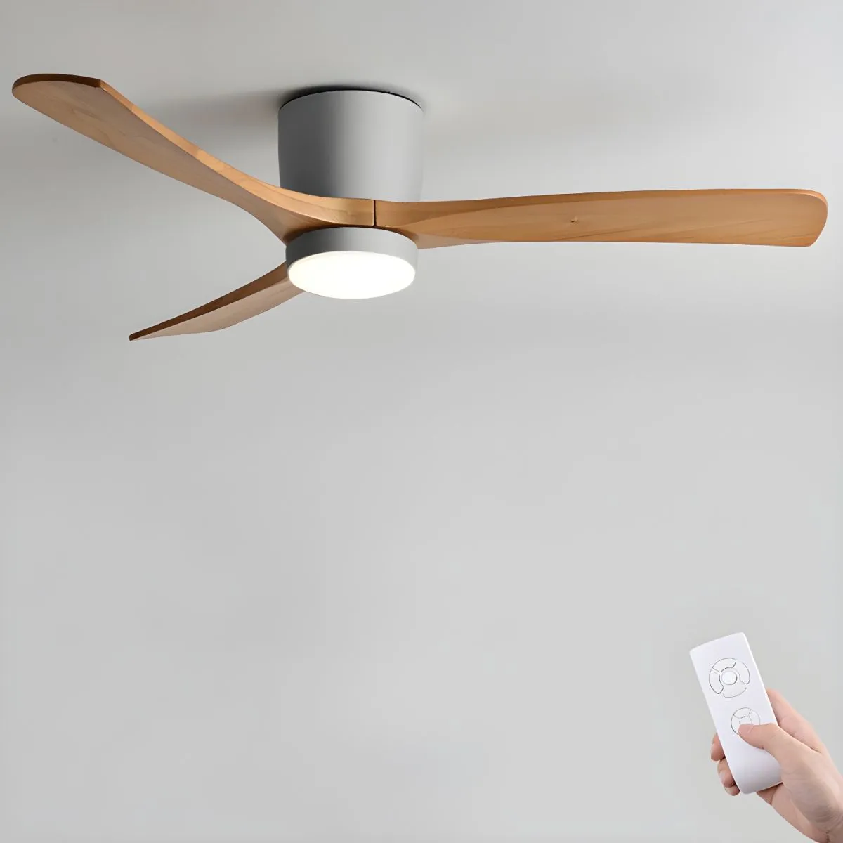 Nordic Wooden 42"/48" Ceiling Fan Light - Vakkerlight