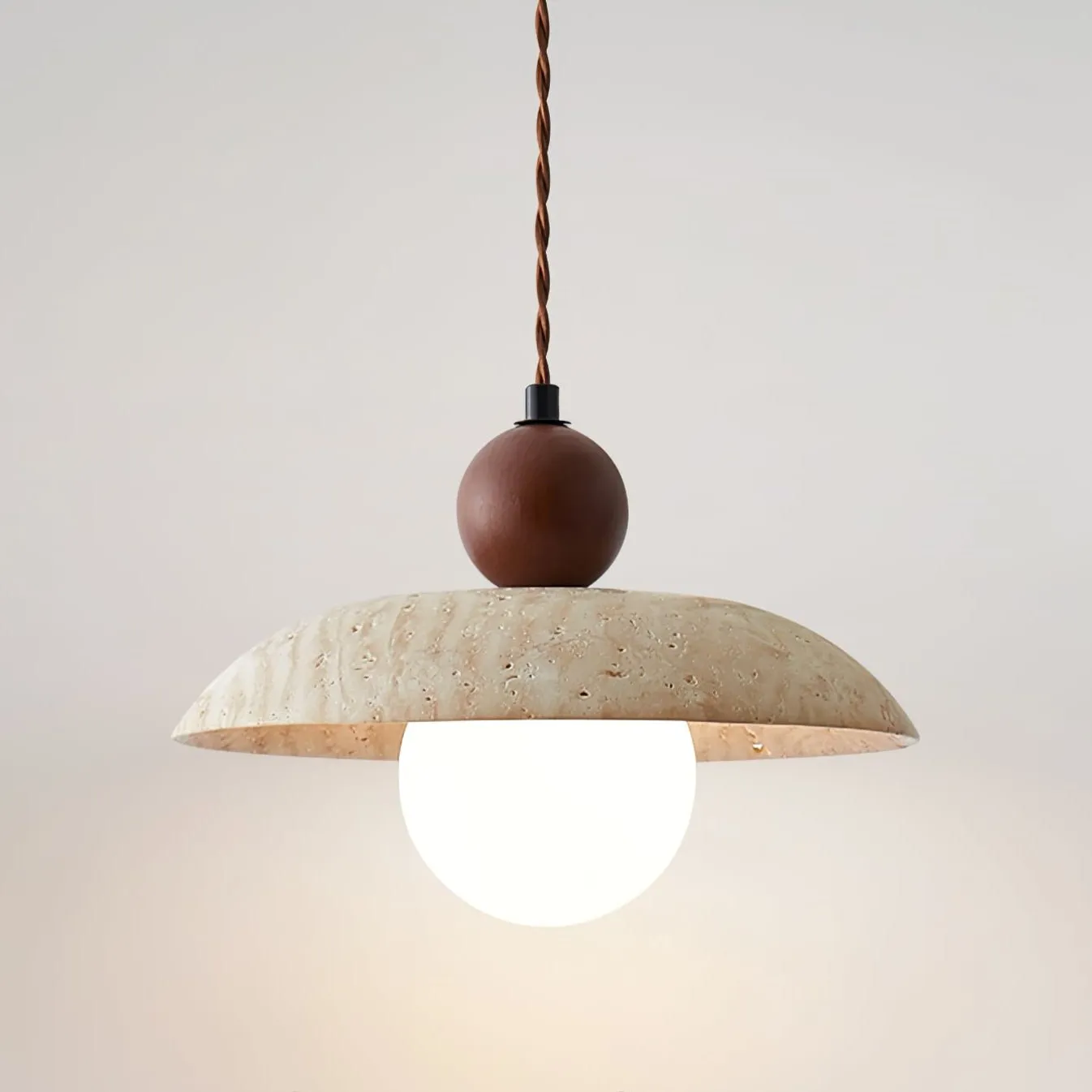 Soluna Travertine Pendant Light - Vakkerlight