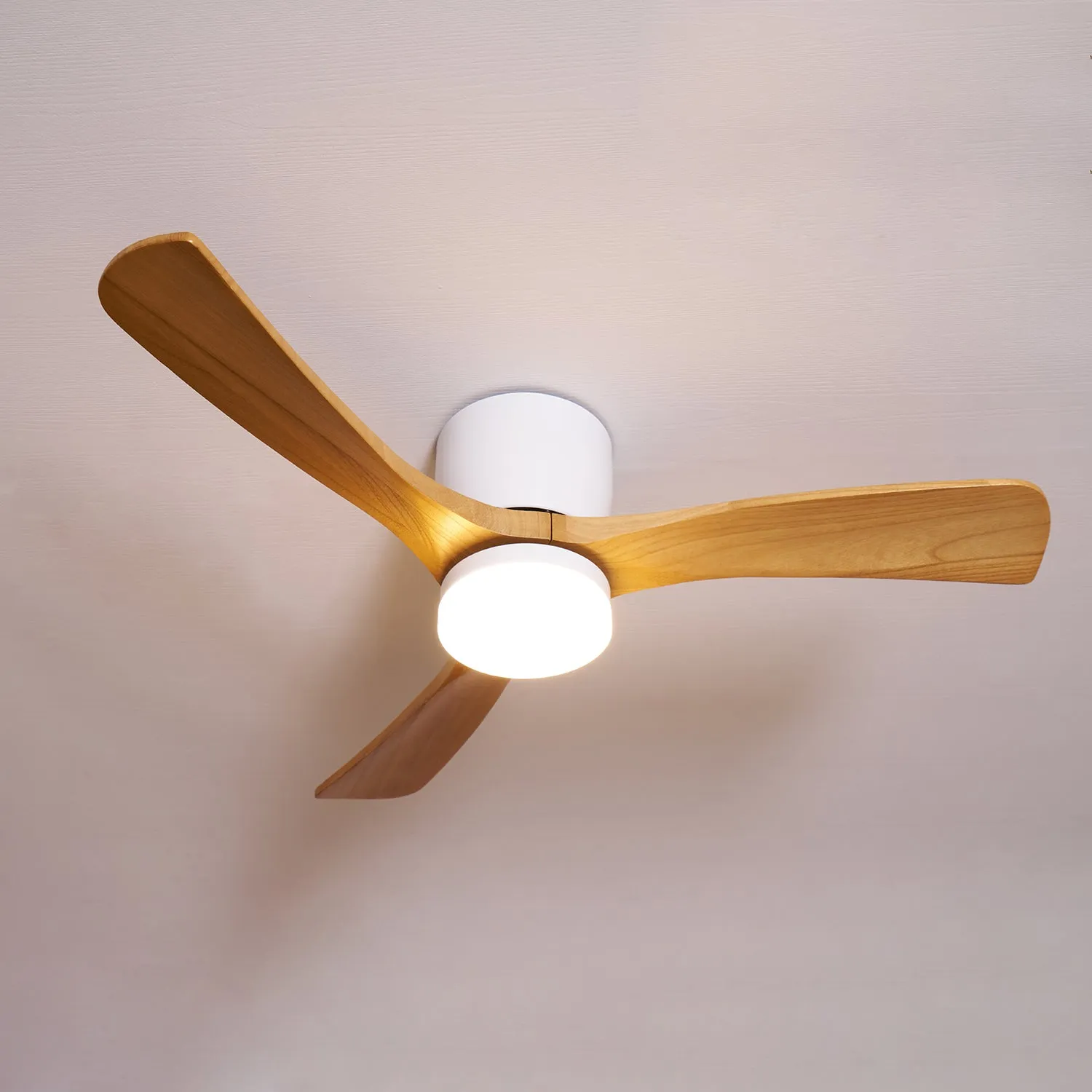 Nordic Wooden 42"/48" Ceiling Fan Light - Vakkerlight