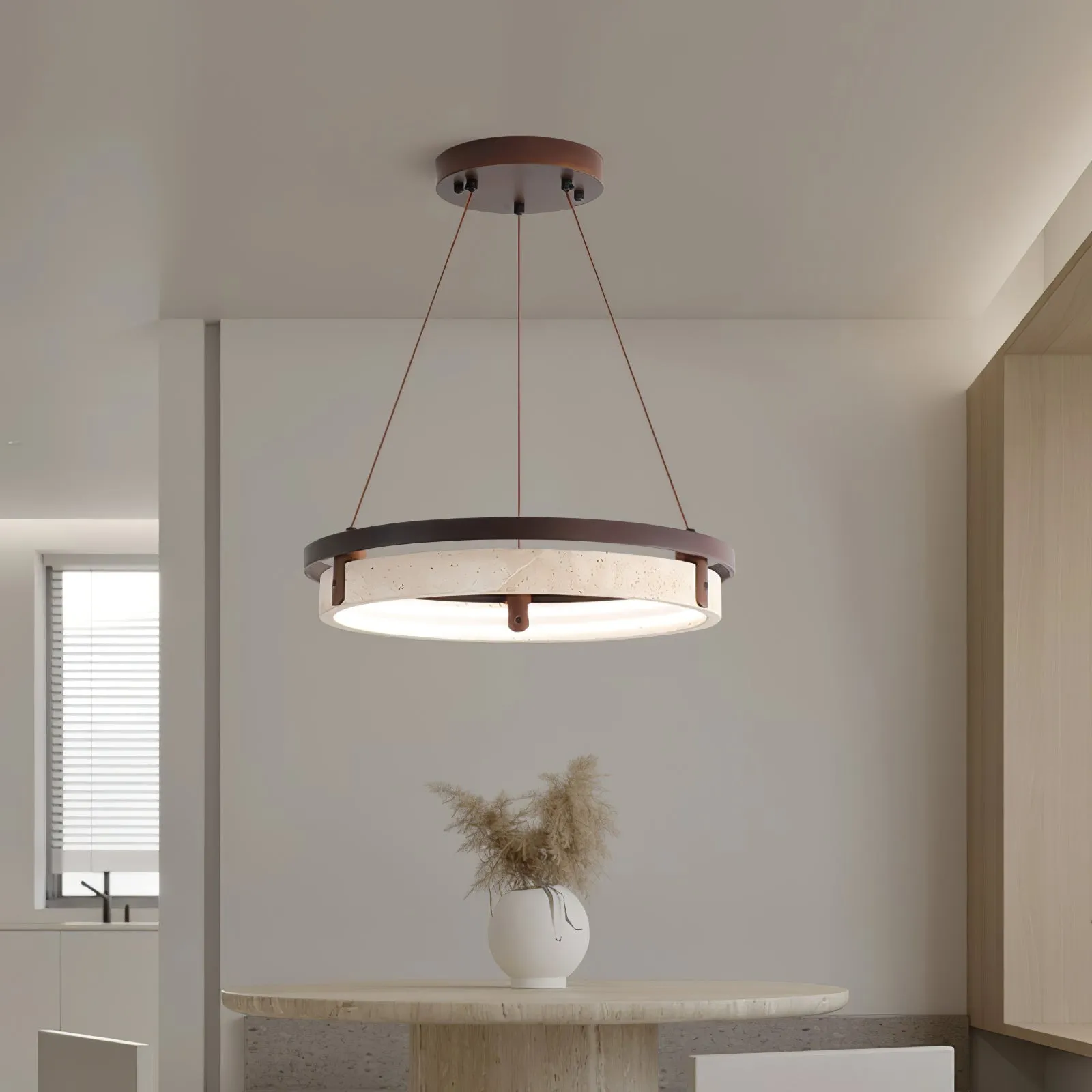 Orbit Travertine Pendant Light - Vakkerlight