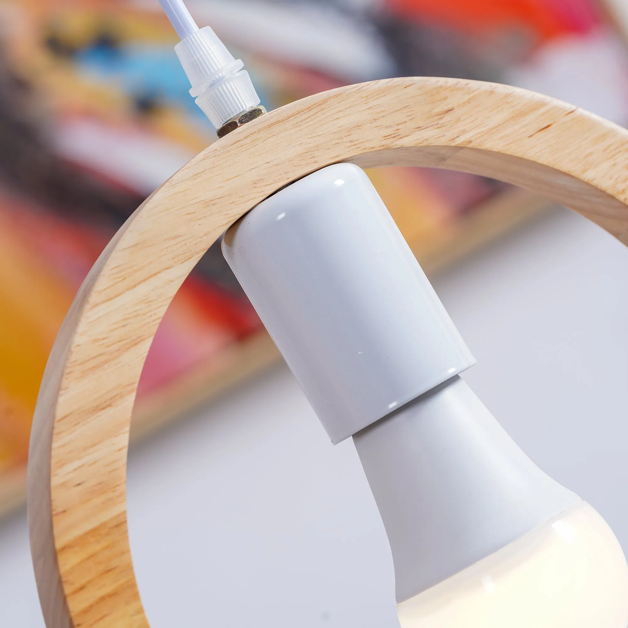 Wood Bird Resin Pendant Light - Vakkerlight
