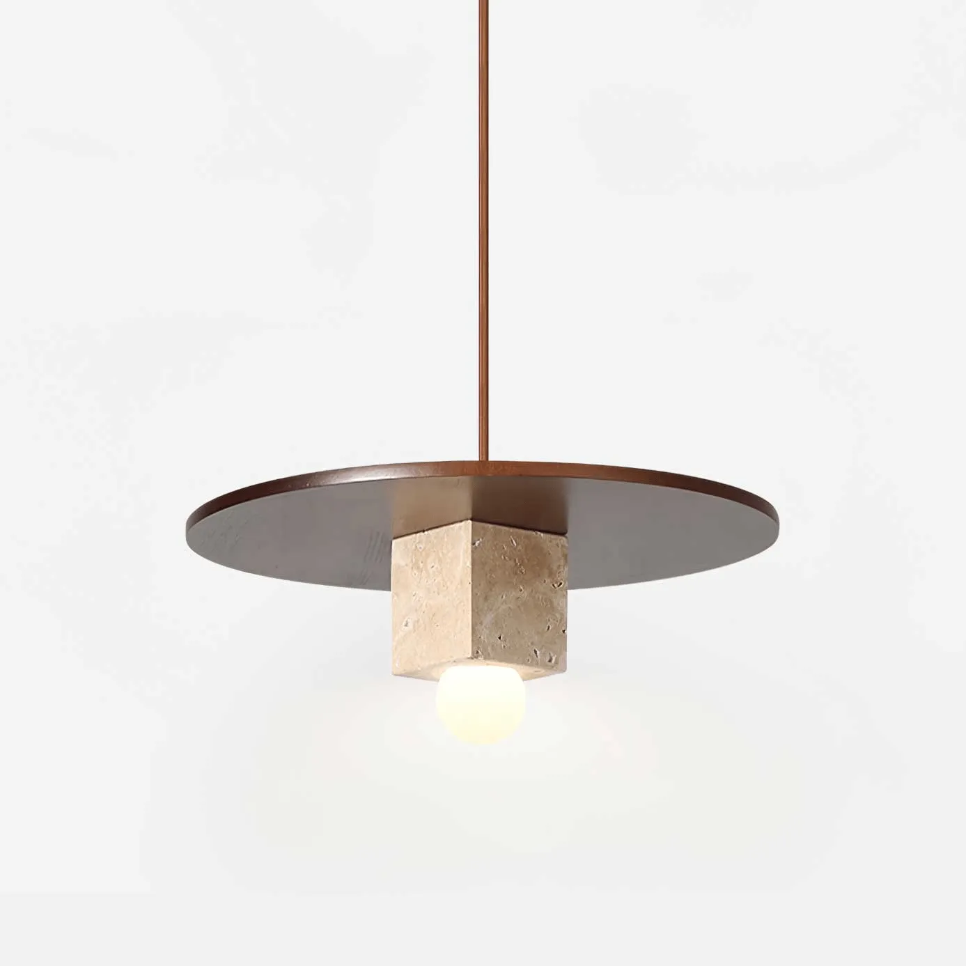 Tondo Stone Disc Pendant Light - Vakkerlight