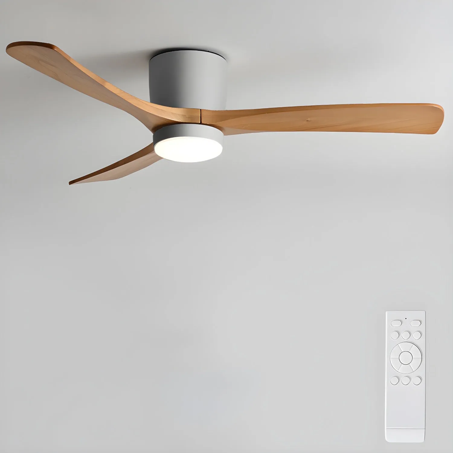Nordic Wooden 42"/48" Ceiling Fan Light - Vakkerlight