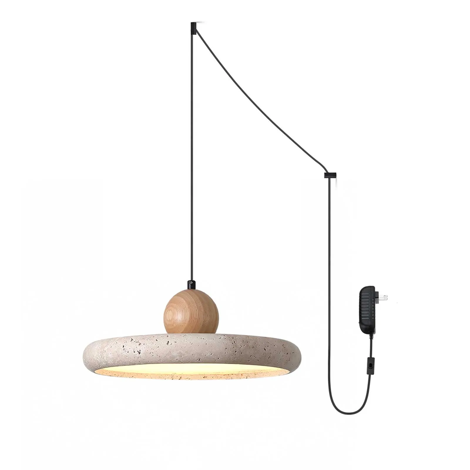Lola Travertine Swag Pendant Light - Vakkerlight
