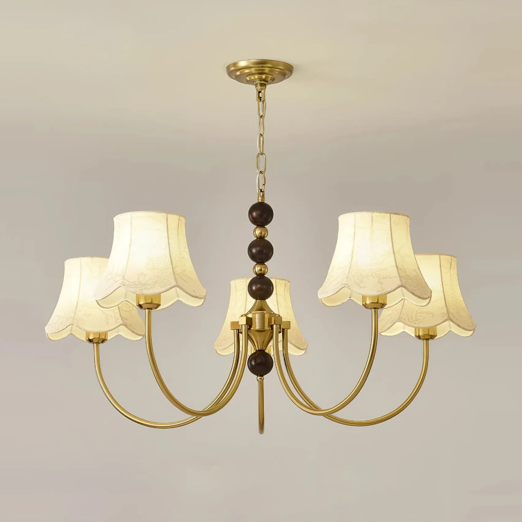 Orchid Fabric Chandelier - Vakkerlight
