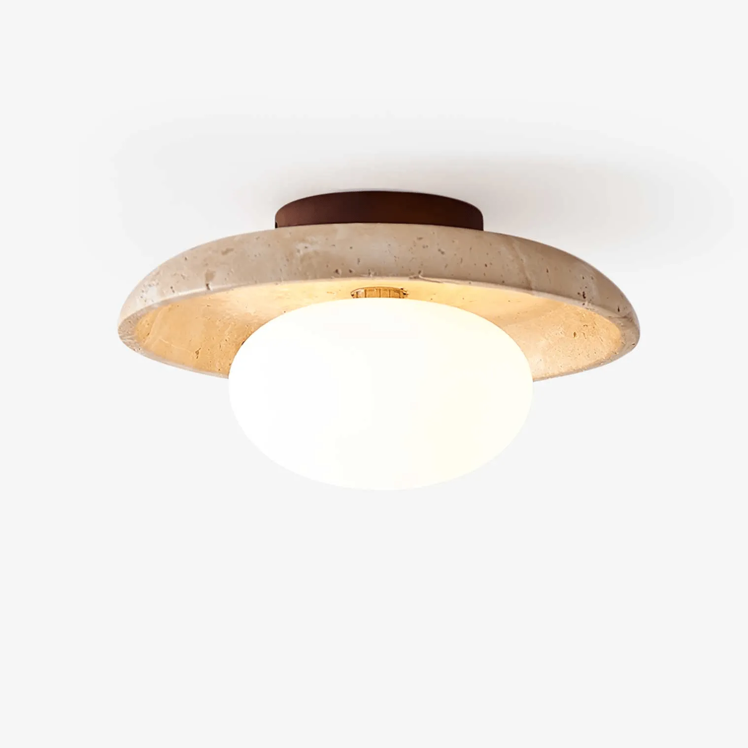 Lunaro Travertine Ceiling Lamp - Vakkerlight