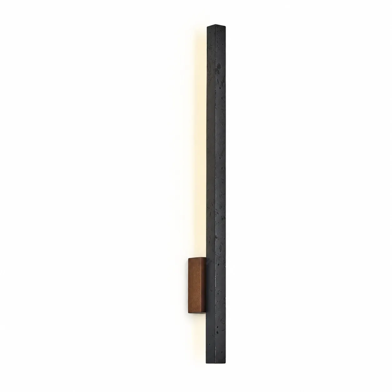 Linear Travertine And Wood LED Wall Light