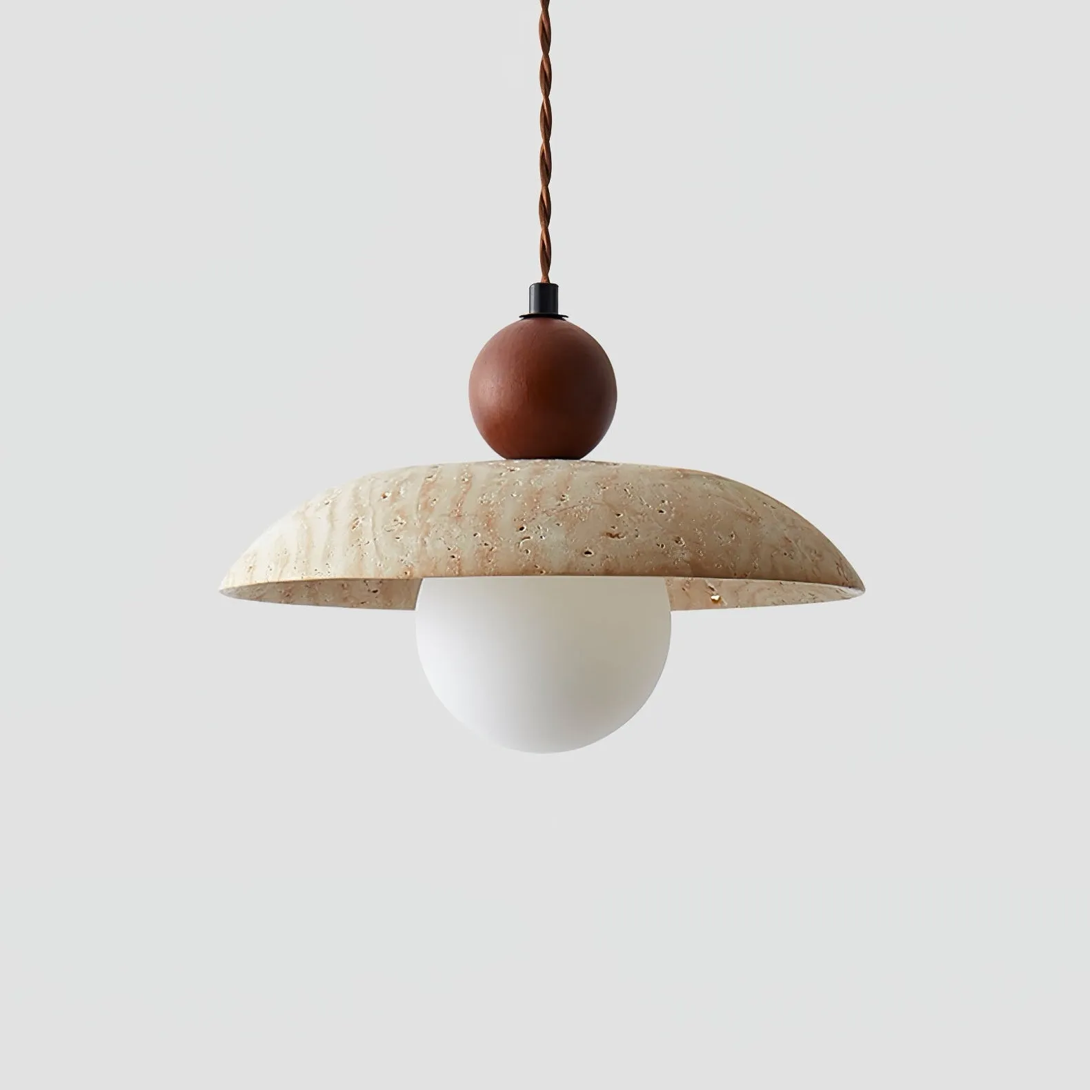 Soluna Travertine Pendant Light - Vakkerlight