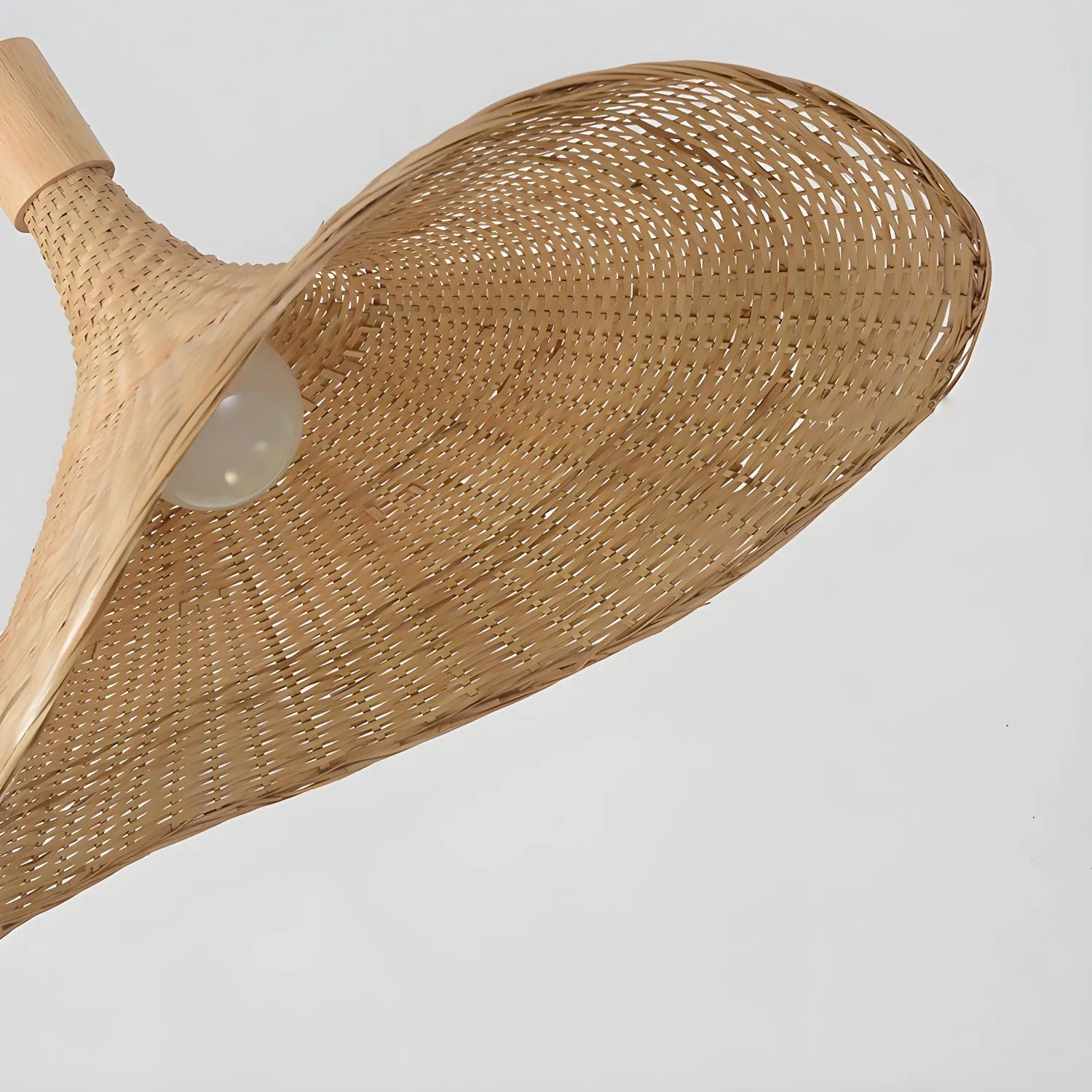 Rattan Weave Hat Pendant Light - Vakkerlight