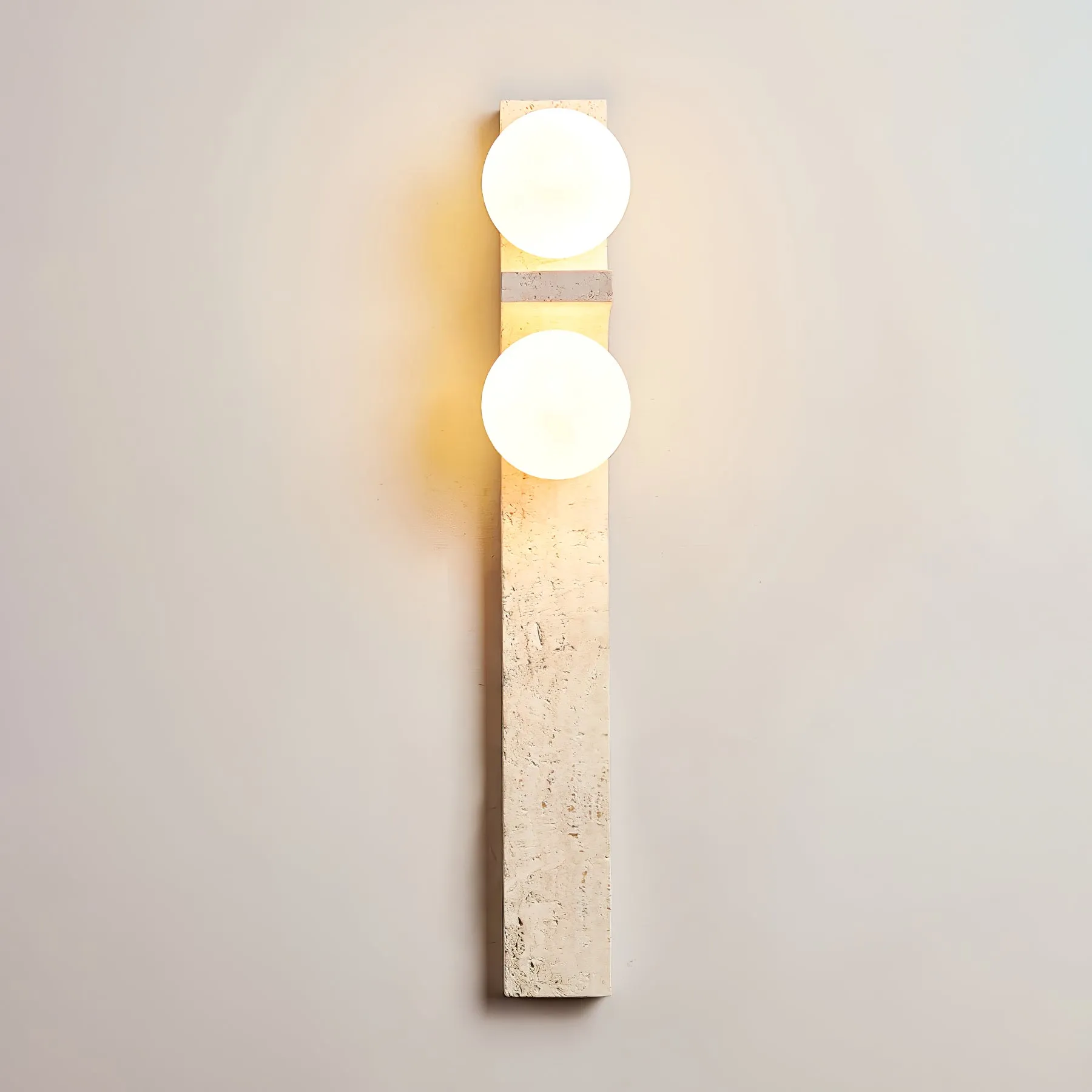 Asymmetrical Travertine Wall Sconce - Vakkerlight