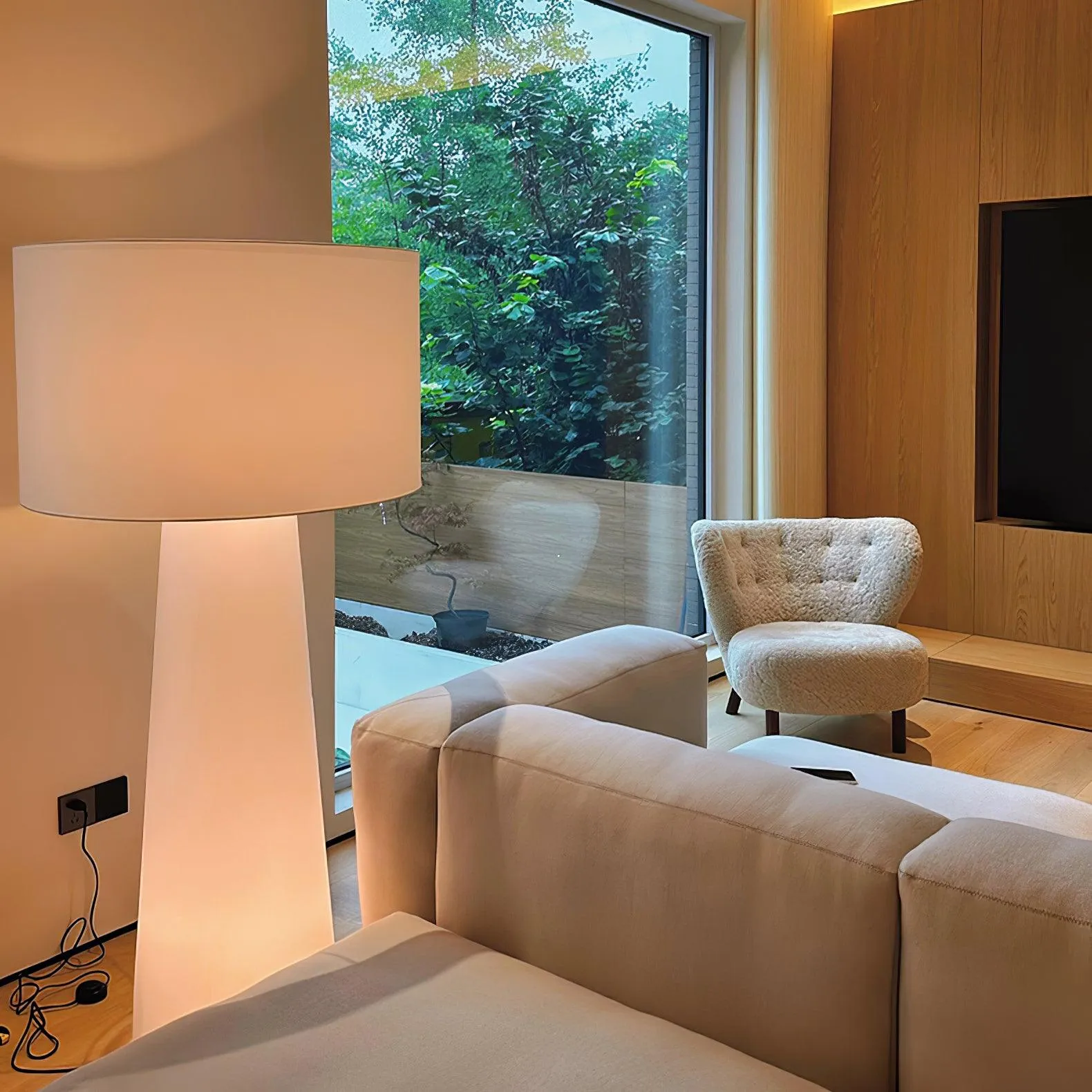 Column Fabric Floor Lamp - Vakkerlight