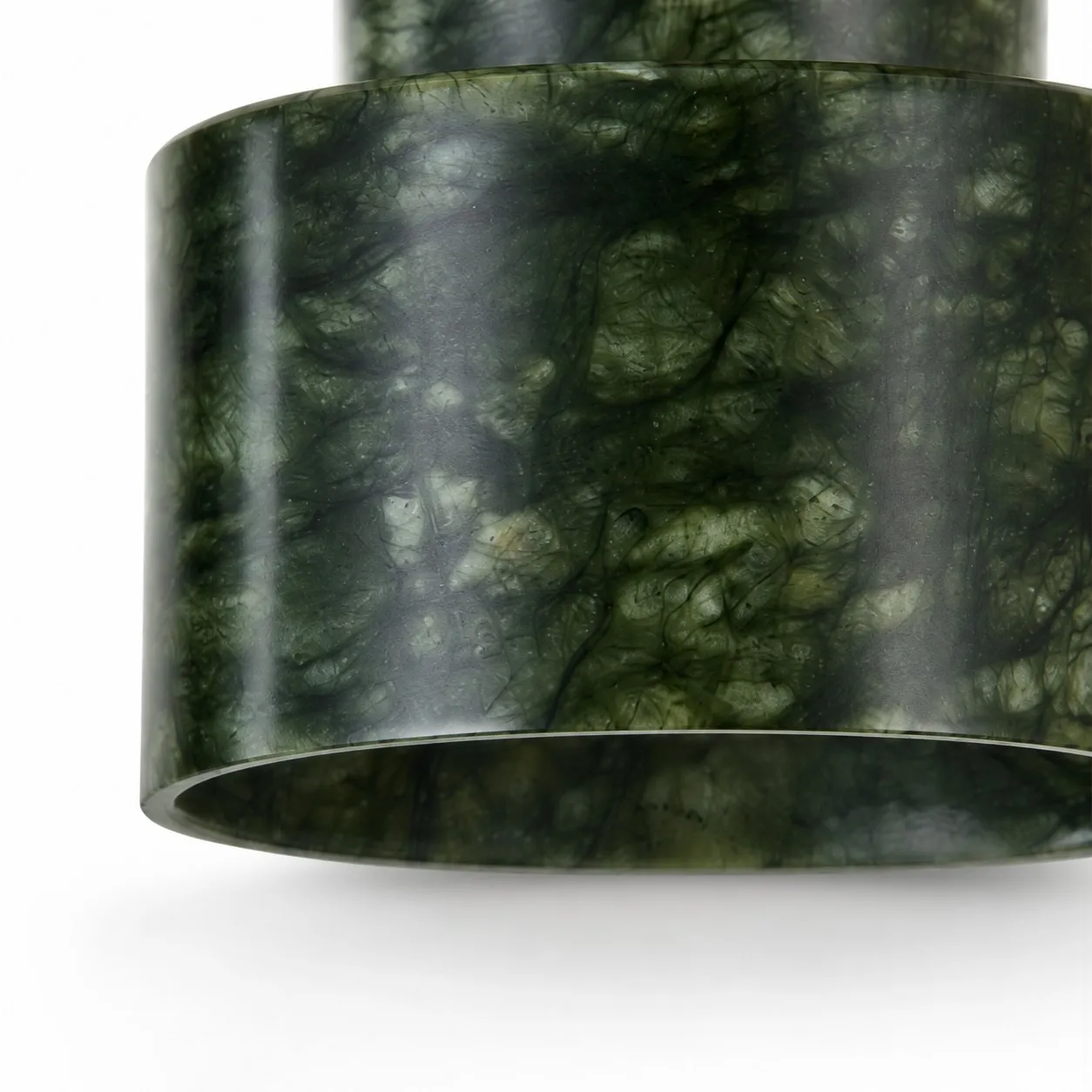 Vintage Green Jade Flush Mount Ceiling Light