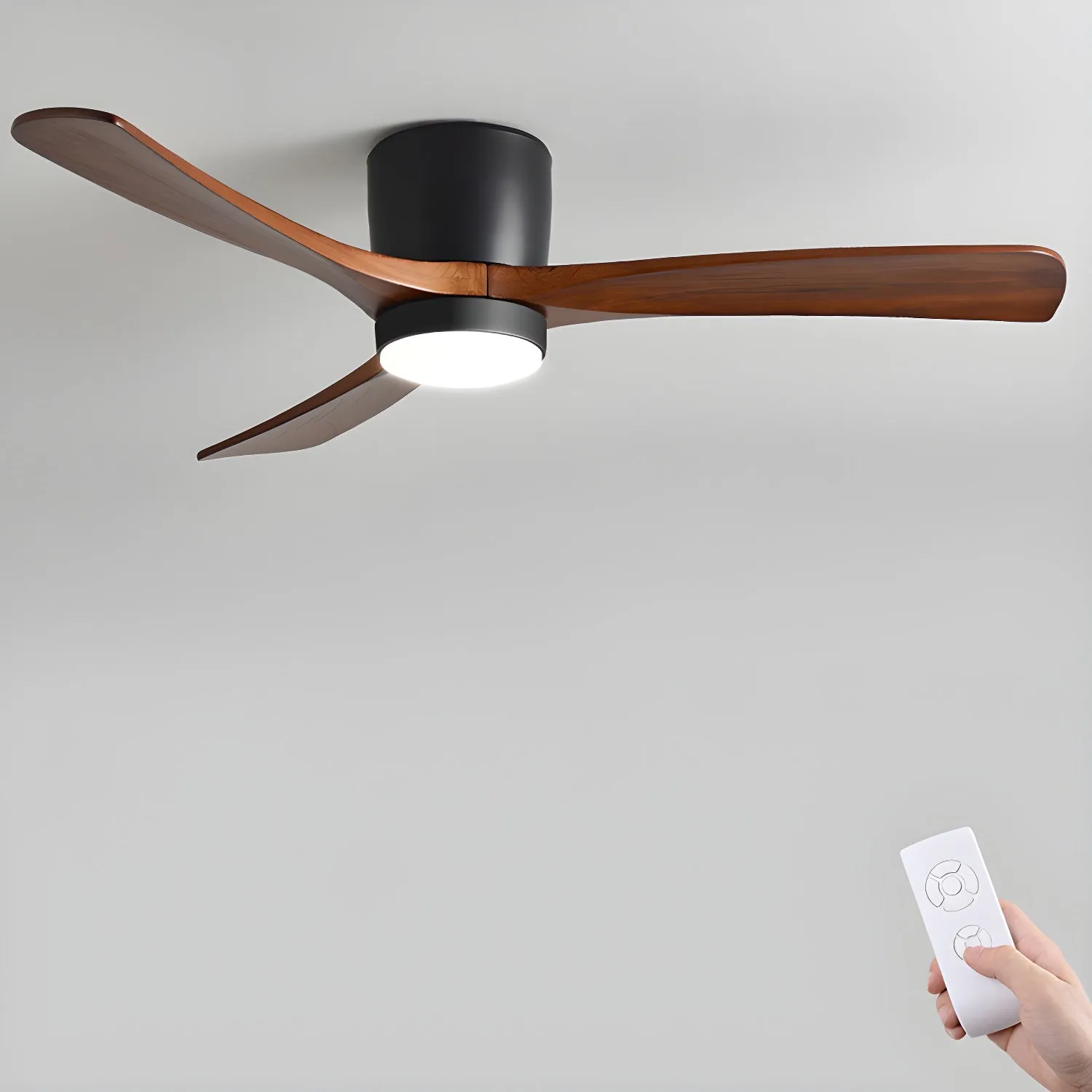 Nordic Wooden 42"/48" Ceiling Fan Light - Vakkerlight
