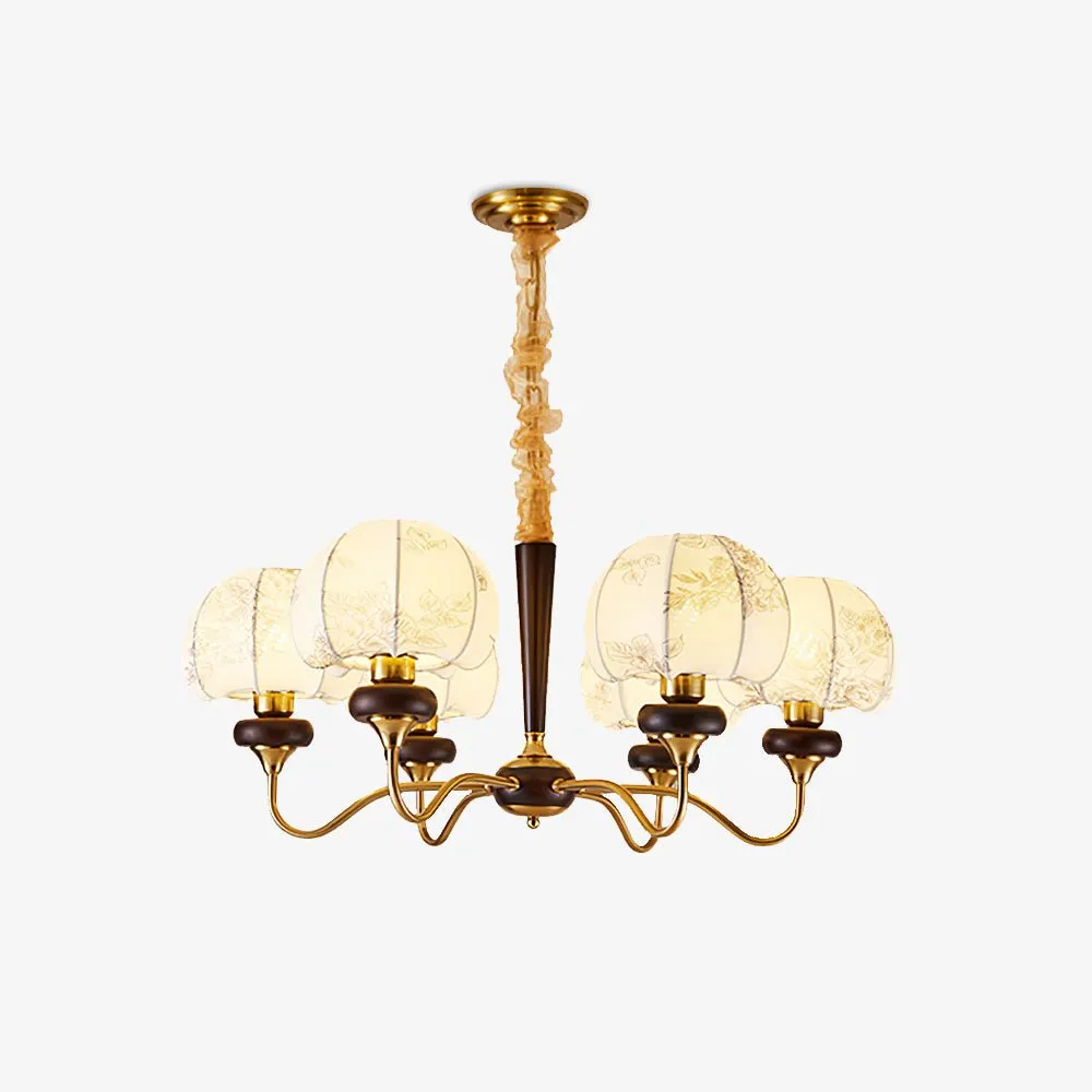 Mushroom Fabric Chandelier - Vakkerlight