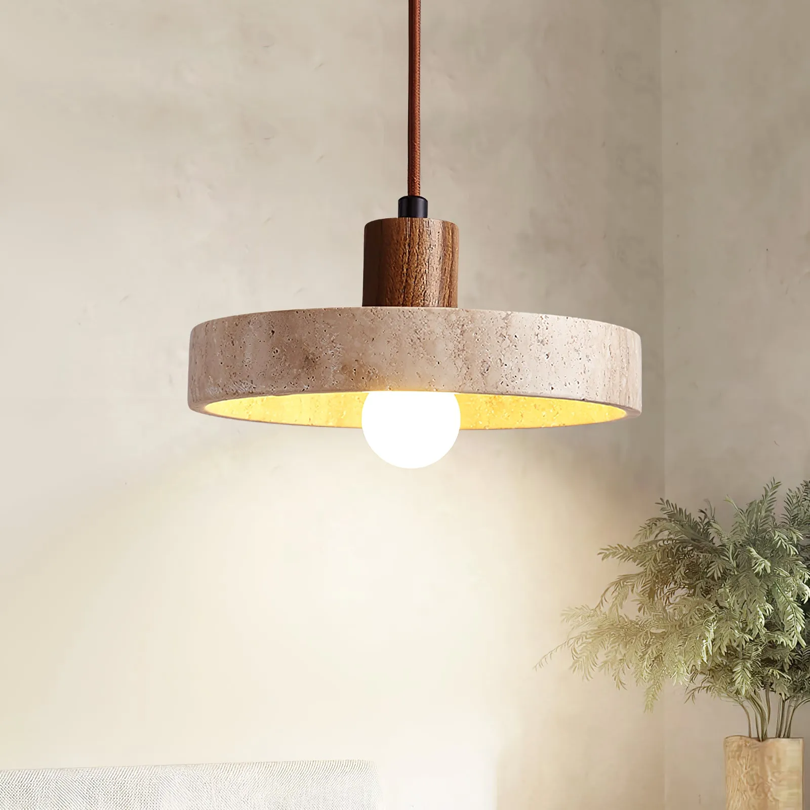 Piedra Travertine Pendant Light - Vakkerlight