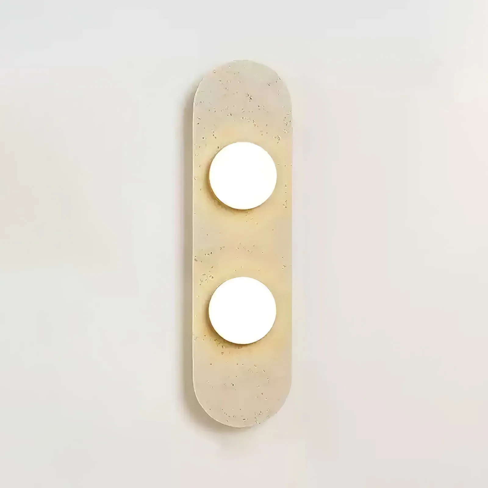 Rounded Travertine Wall Sconce - Vakkerlight